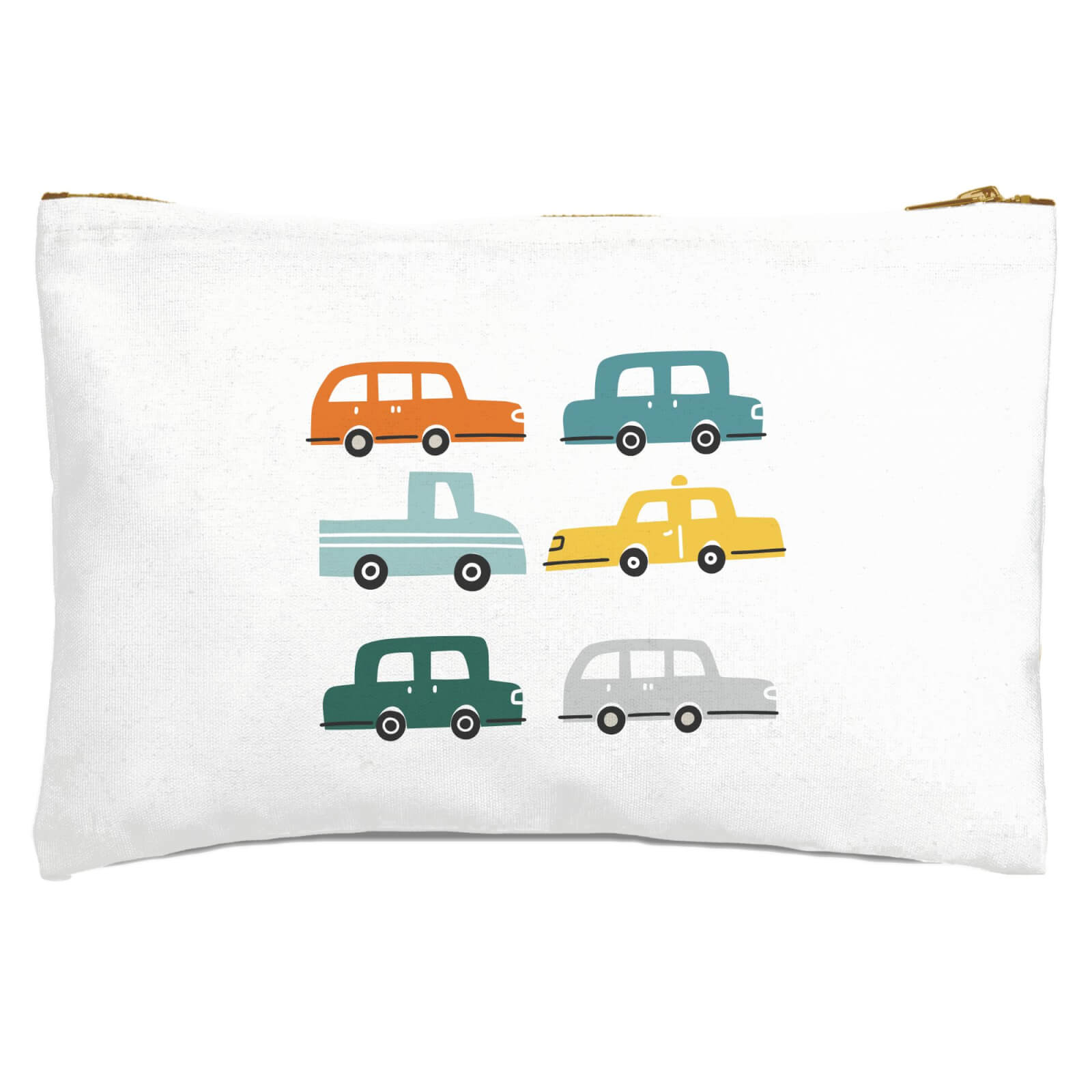 Colourful Cars Zipped Pouch