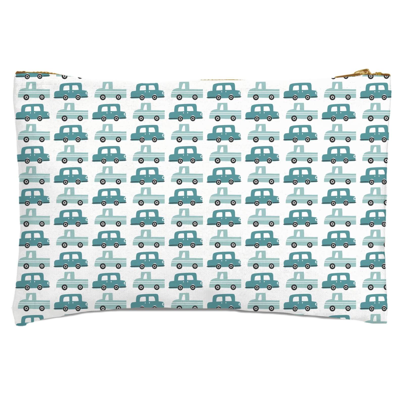 Blue Car Zipped Pouch