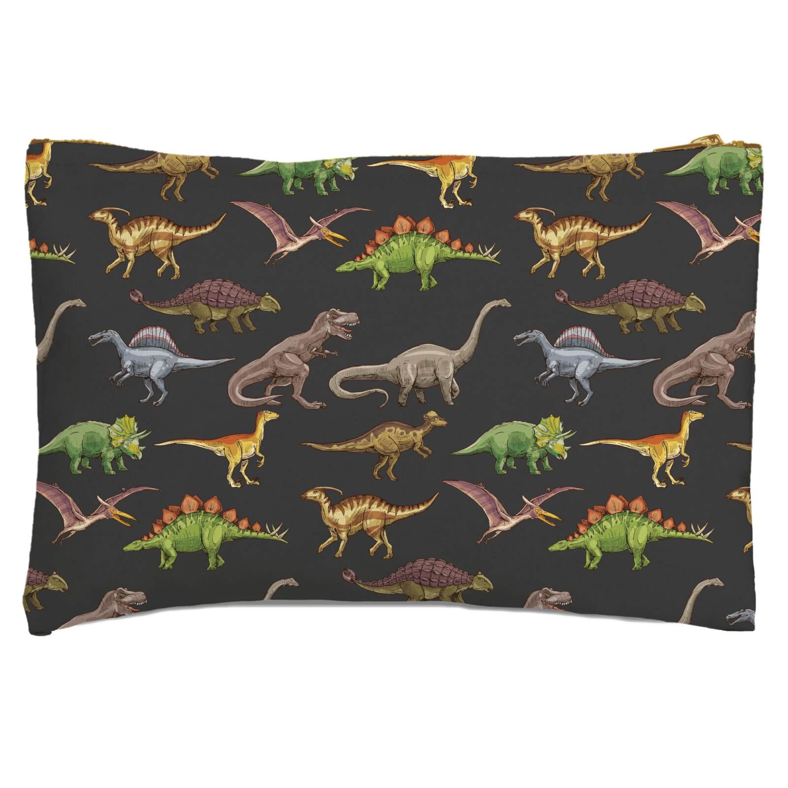 Dino Pattern Zipped Pouch