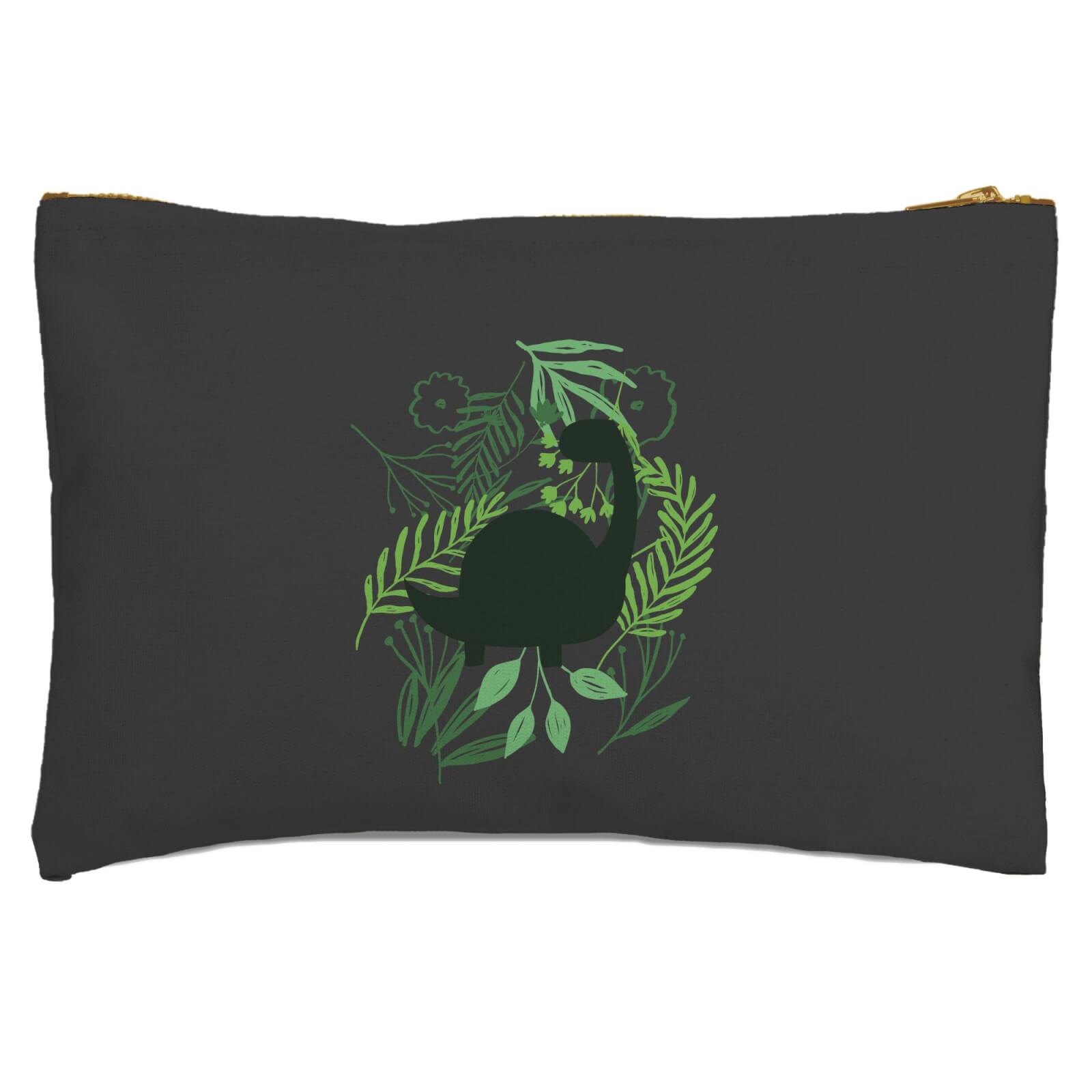 Diplodocus Silhouette Foliage Zipped Pouch