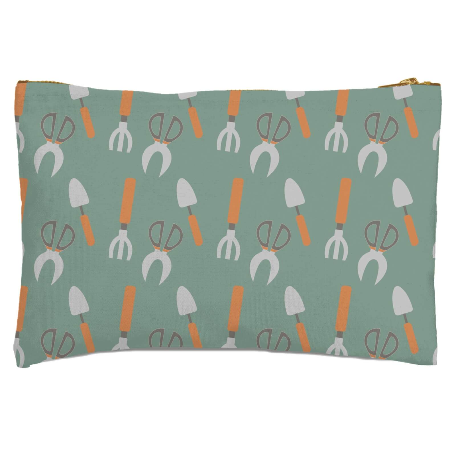 Garden Tools Print Zipped Pouch