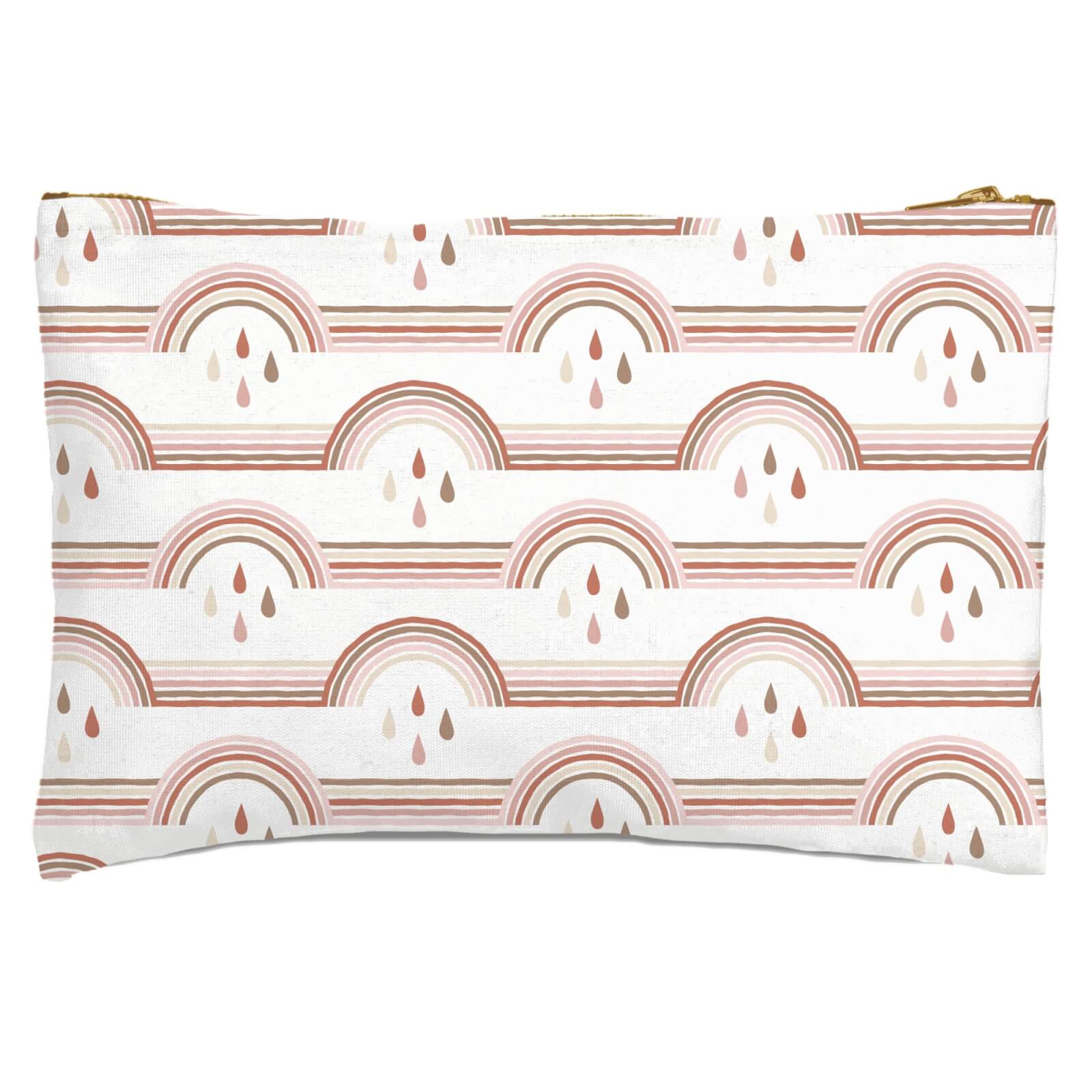 Neutral Rainbow Zipped Pouch