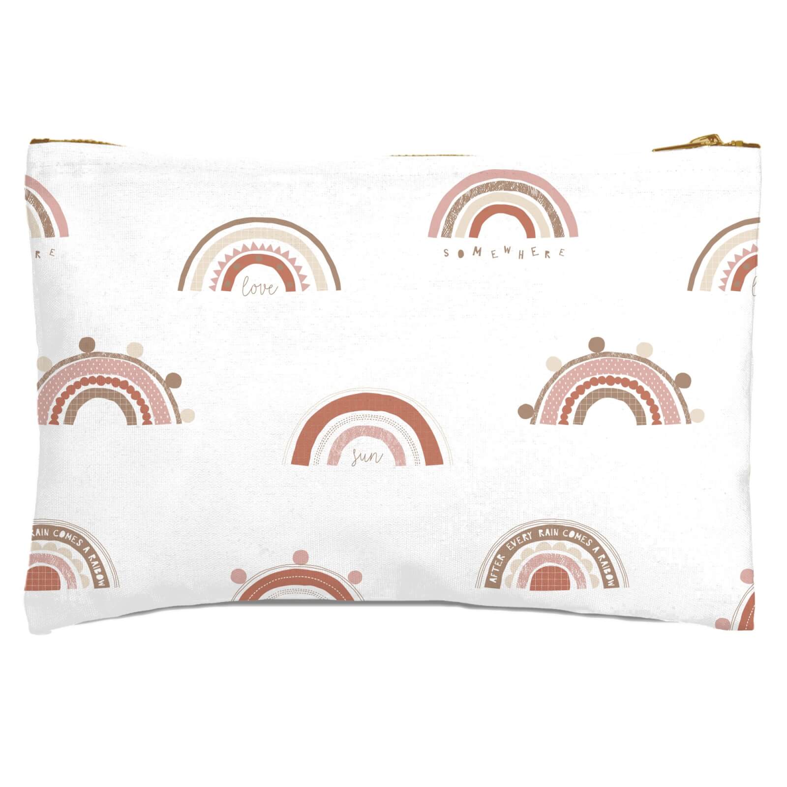 Neutral Rainbows Zipped Pouch