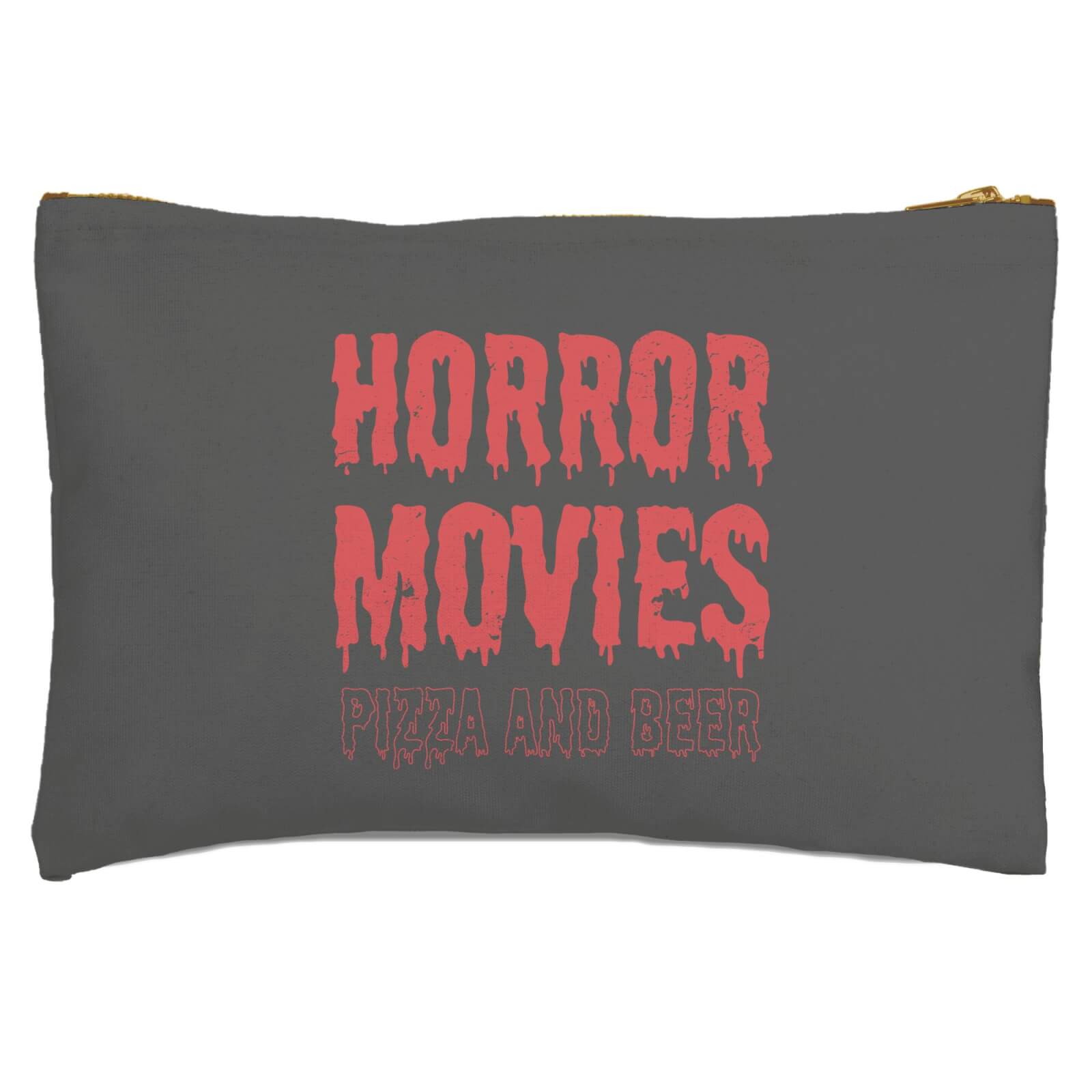 Horror Movie Pizza And Beer Zipped Pouch
