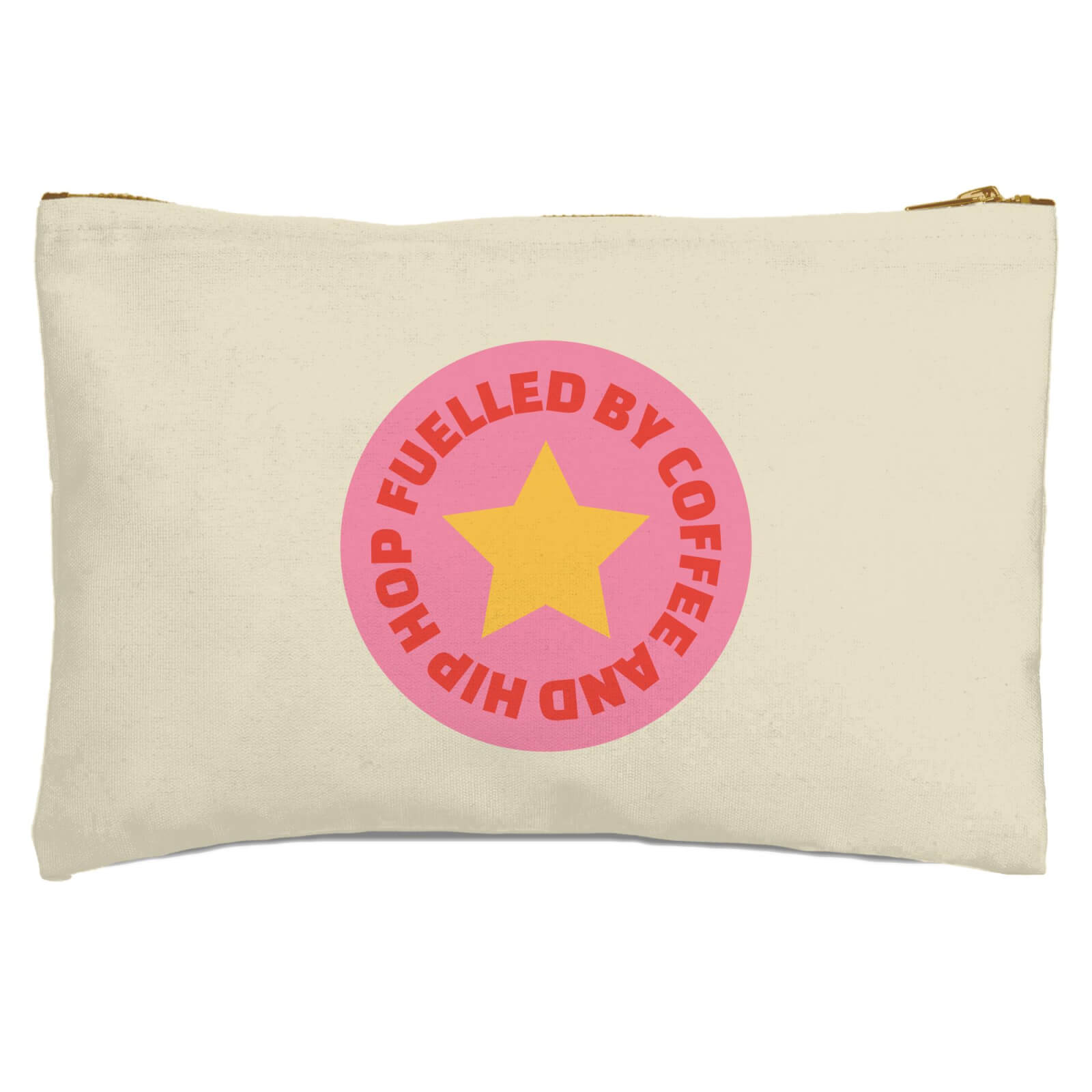 Fuelled By Coffee And Hip Hop Zipped Pouch
