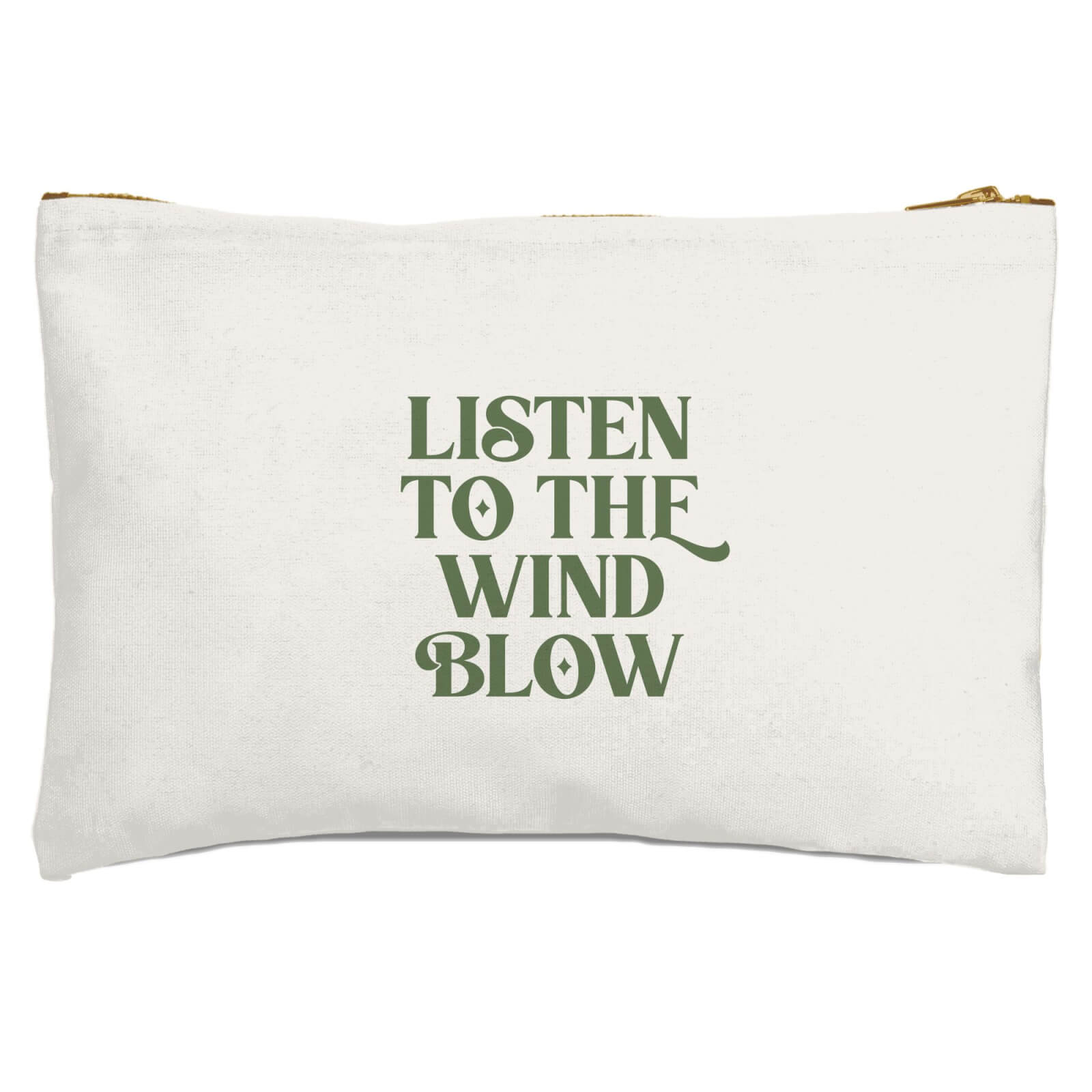 Listen To The Wind Blow Zipped Pouch
