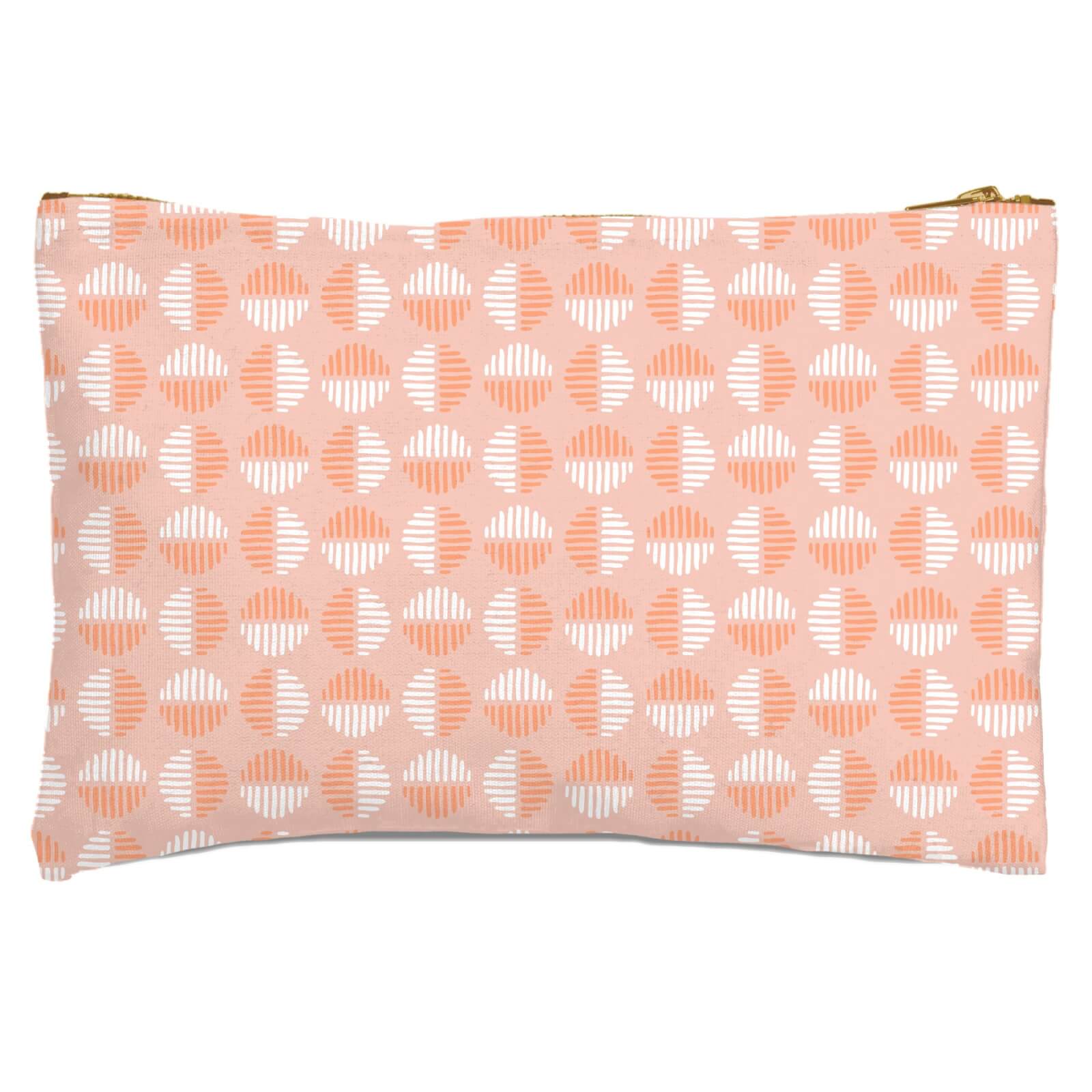 Retro Pink Circles Zipped Pouch