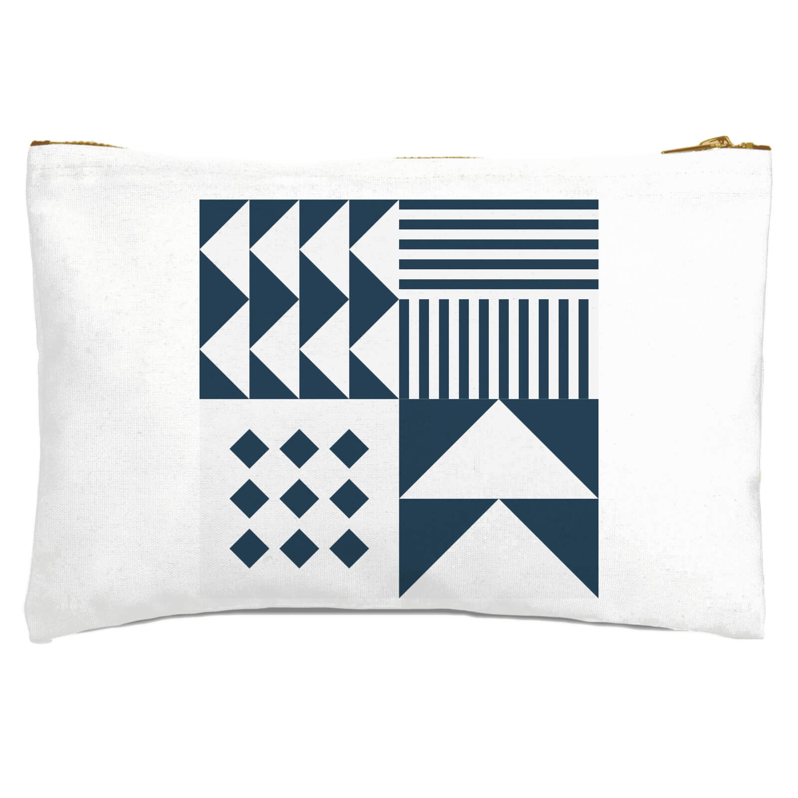 Geometric Retro Zipped Pouch