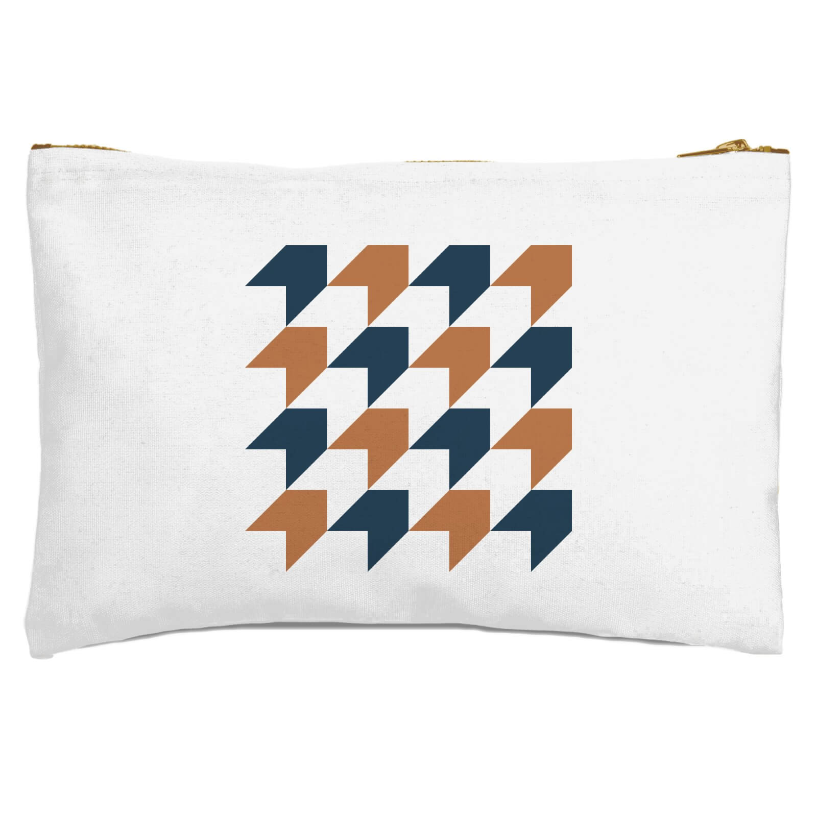 Retro Chevrons Zipped Pouch