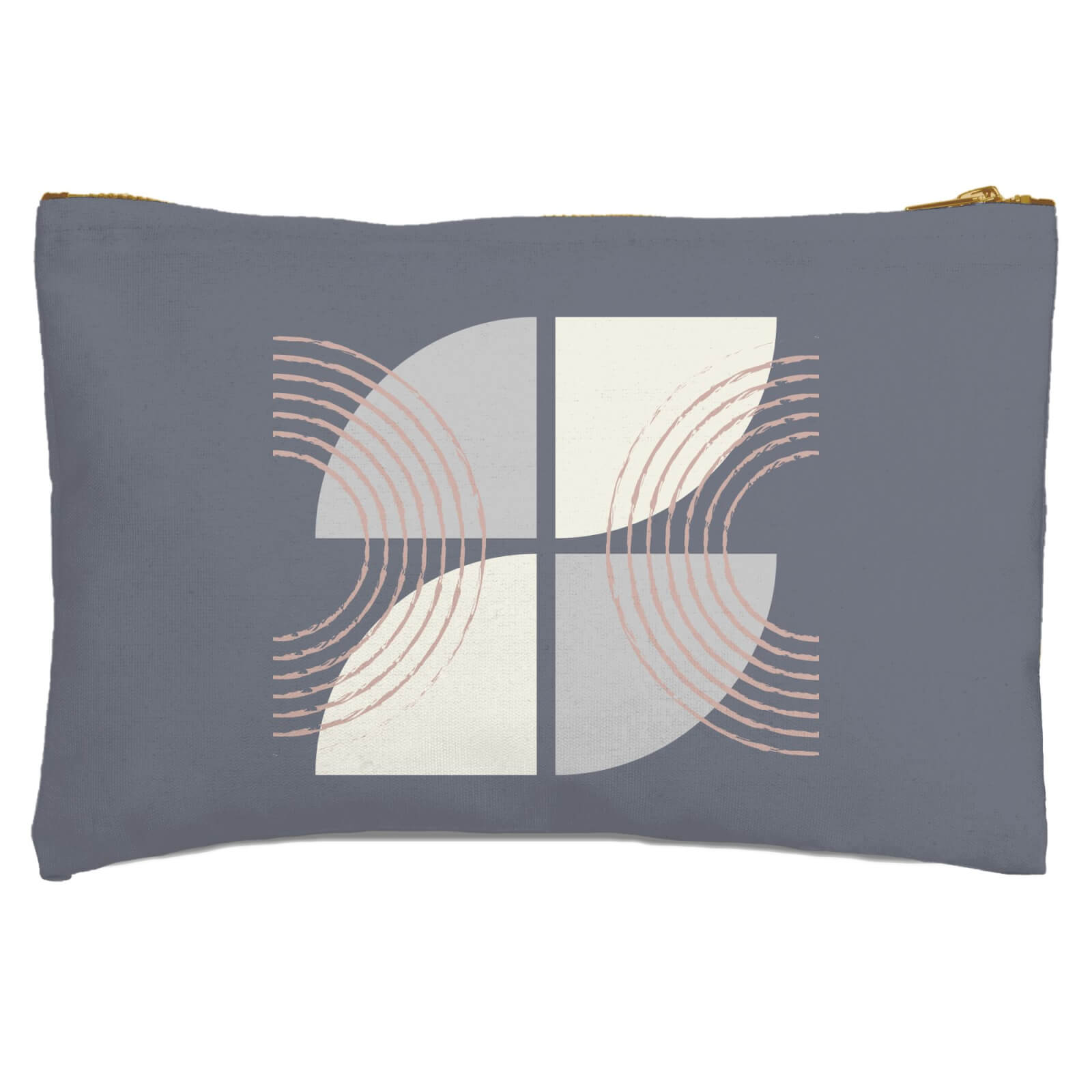 Retro Lines Zipped Pouch