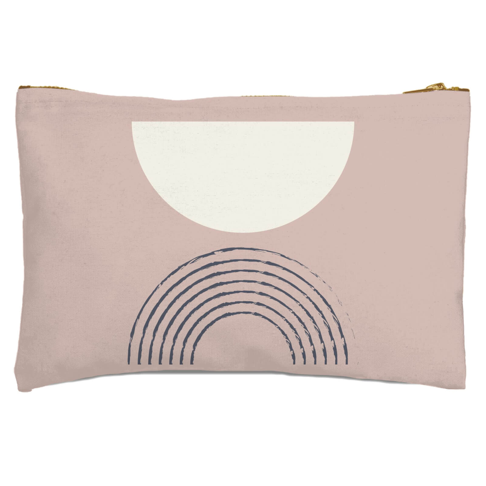 Retro Half Circle Zipped Pouch