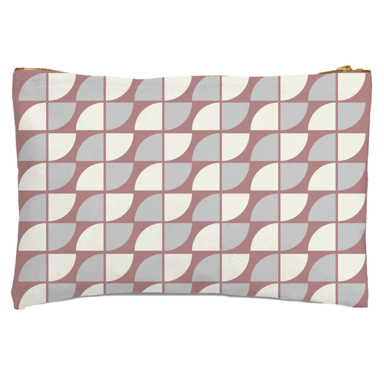 Quarter Circles Zipped Pouch