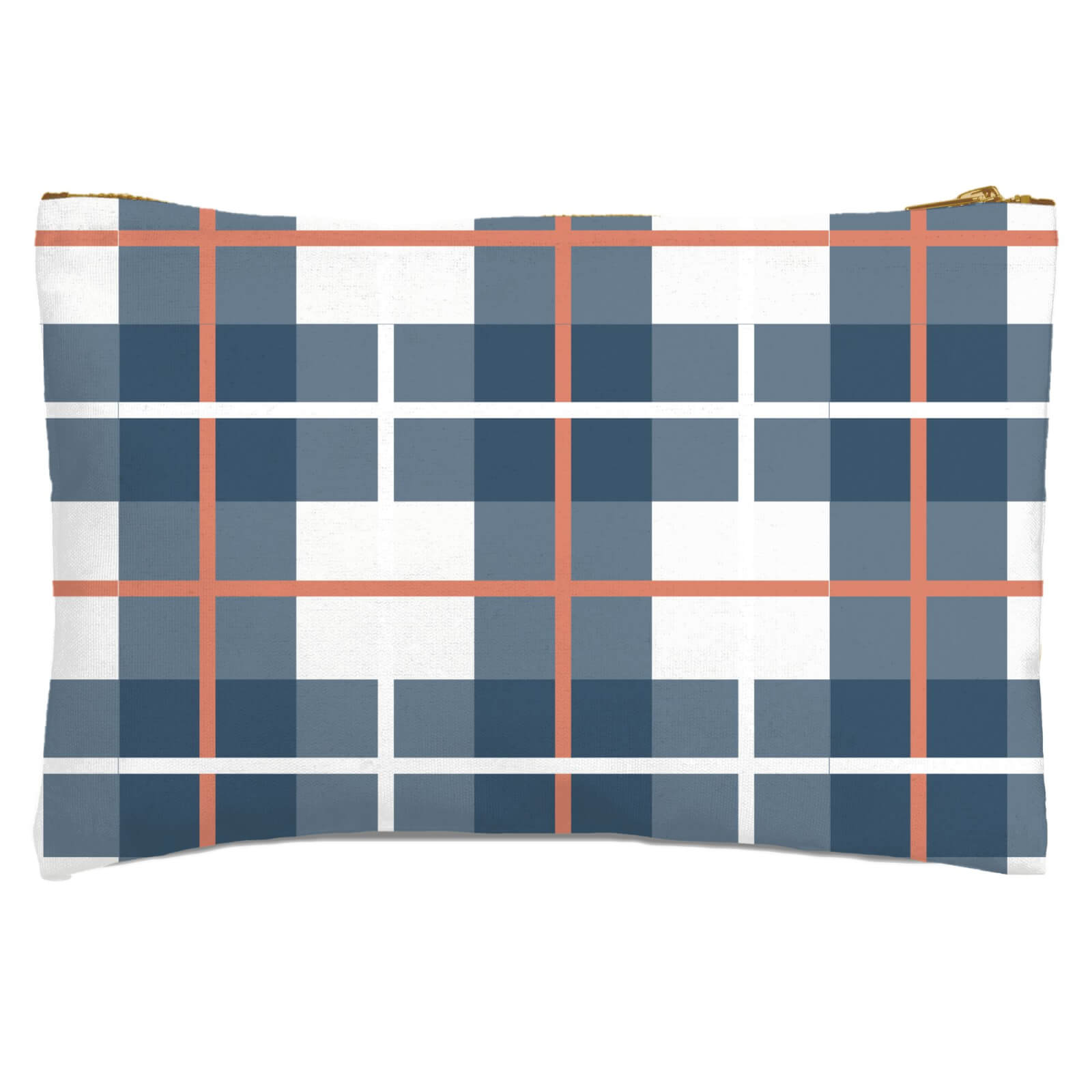 Tartan Mixed Zipped Pouch