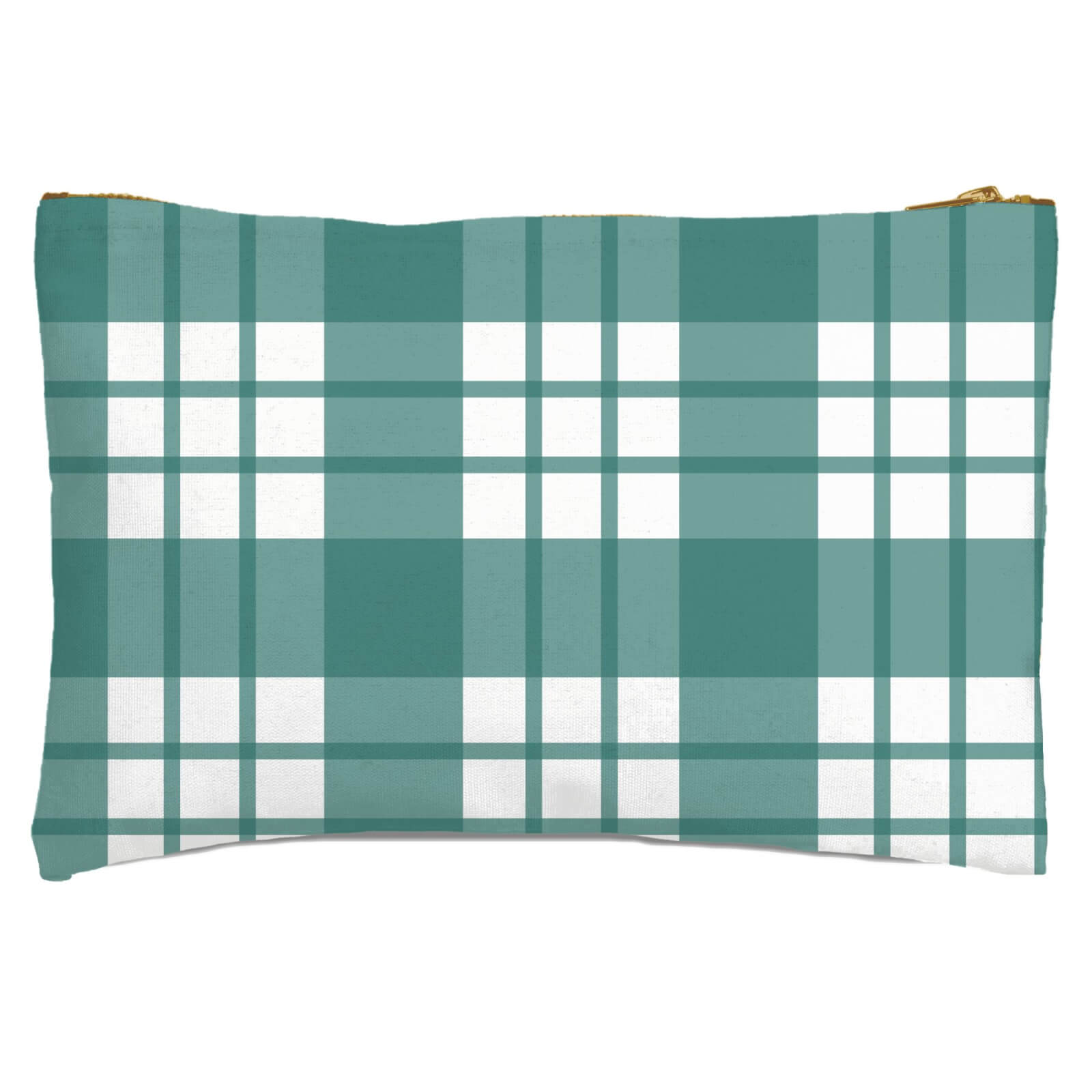Tartan Green Zipped Pouch