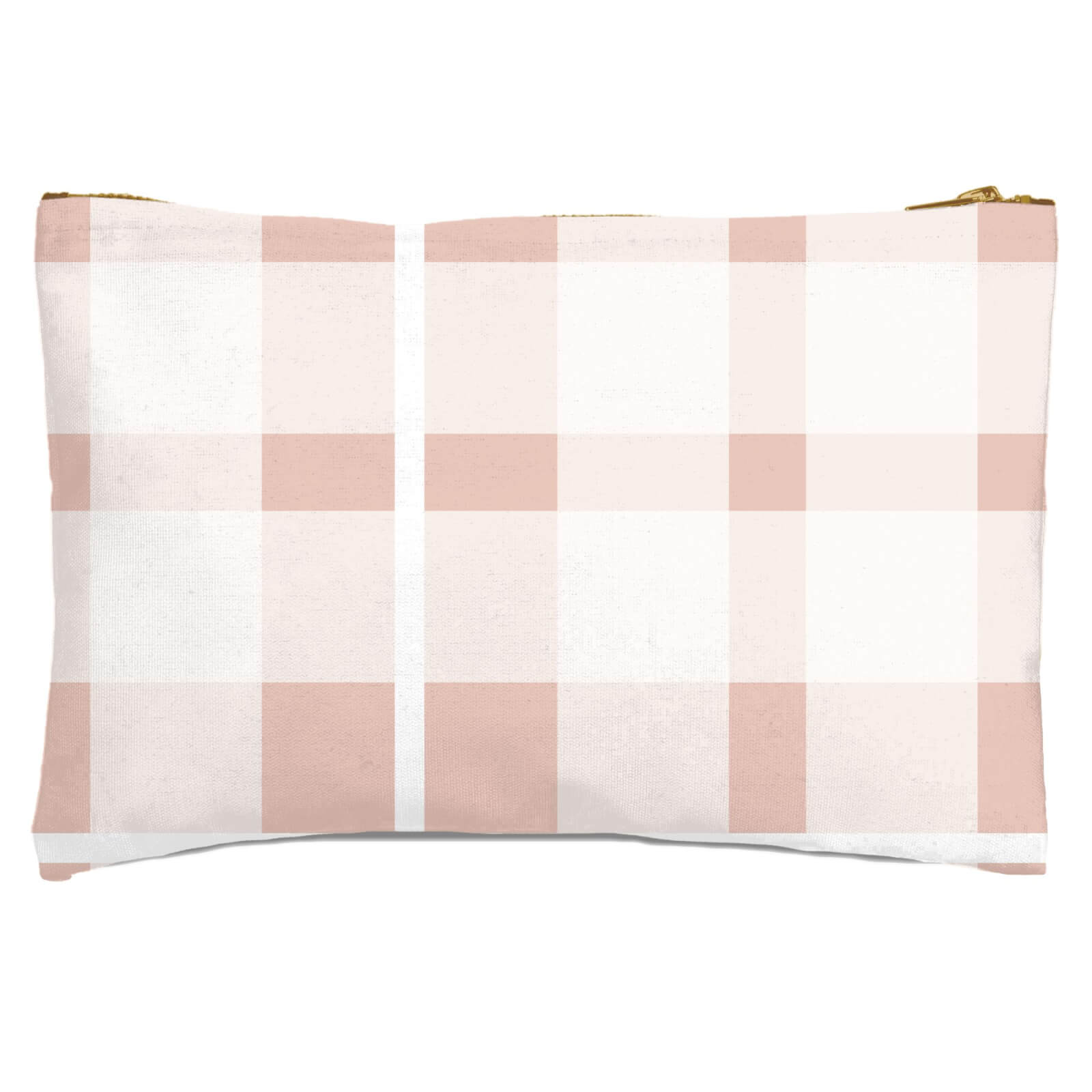 Plush Tartan Zipped Pouch