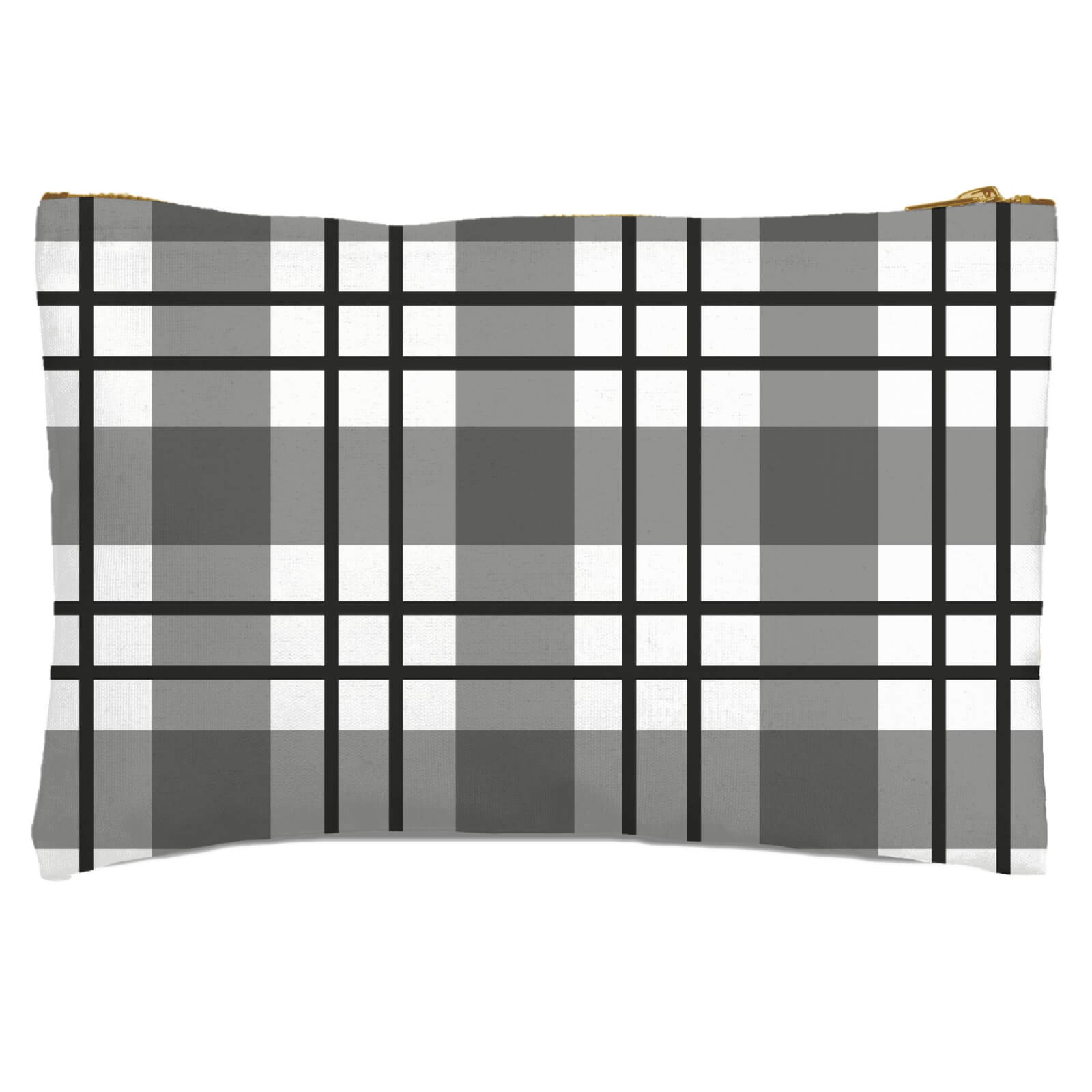 Tartan Checked Zipped Pouch