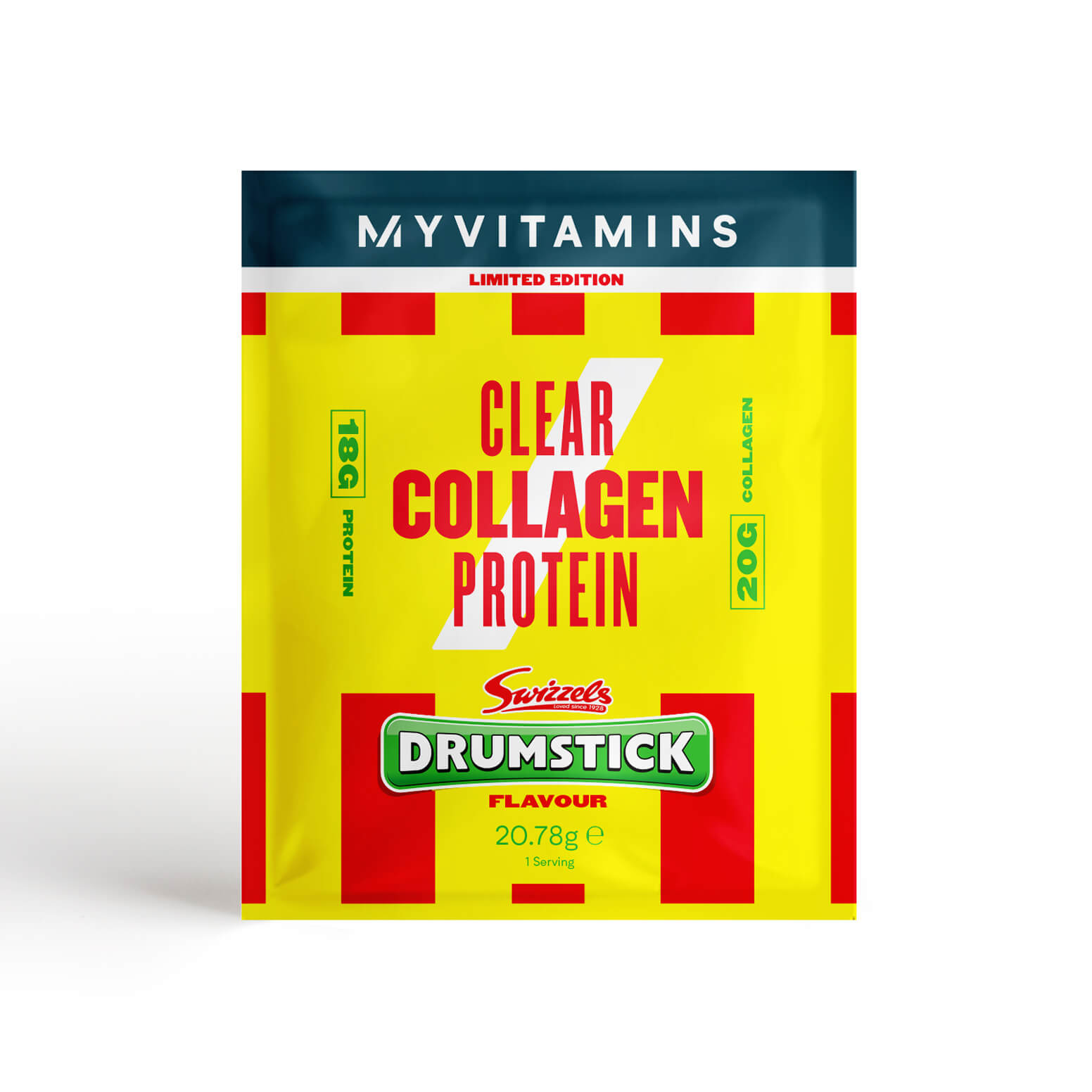 Image of Myvitamins Clear Collagen Swizzels (Sample) - 21g - Drumstick