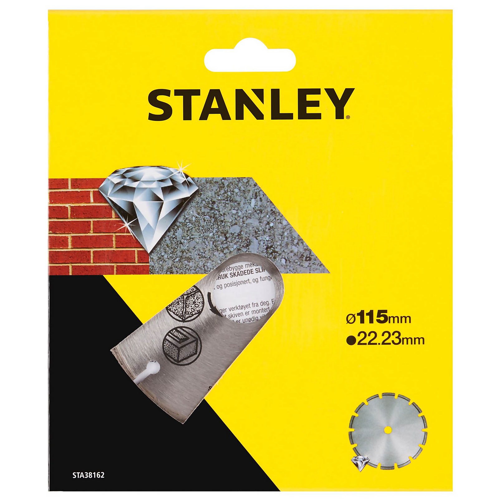 Photo of Stanley 115mm Segmented Rim Cutting Disc -sta38162-xj-