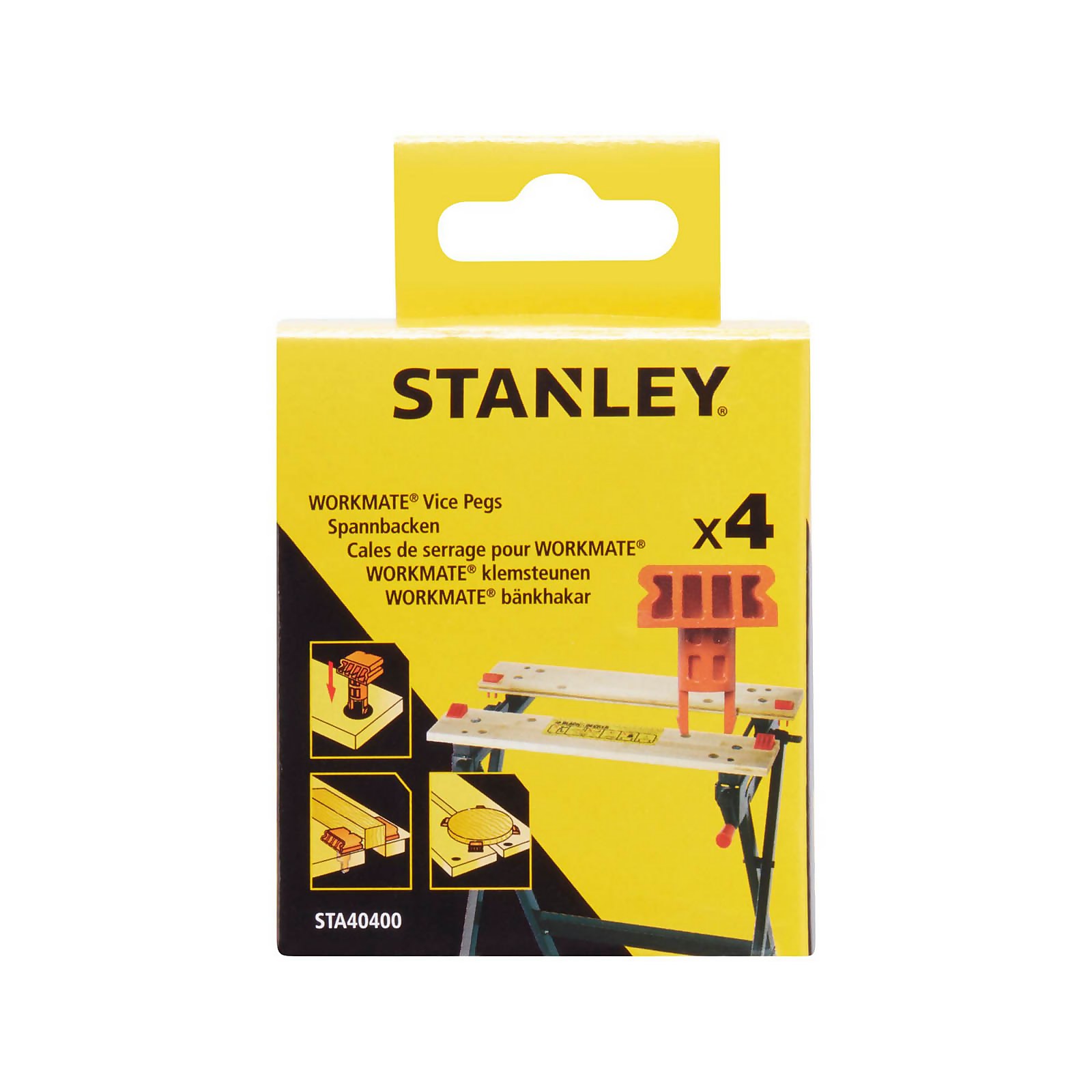 Photo of Stanley Workmate Vice Peg Accessories – 4 Pieces -sta40400-xj-