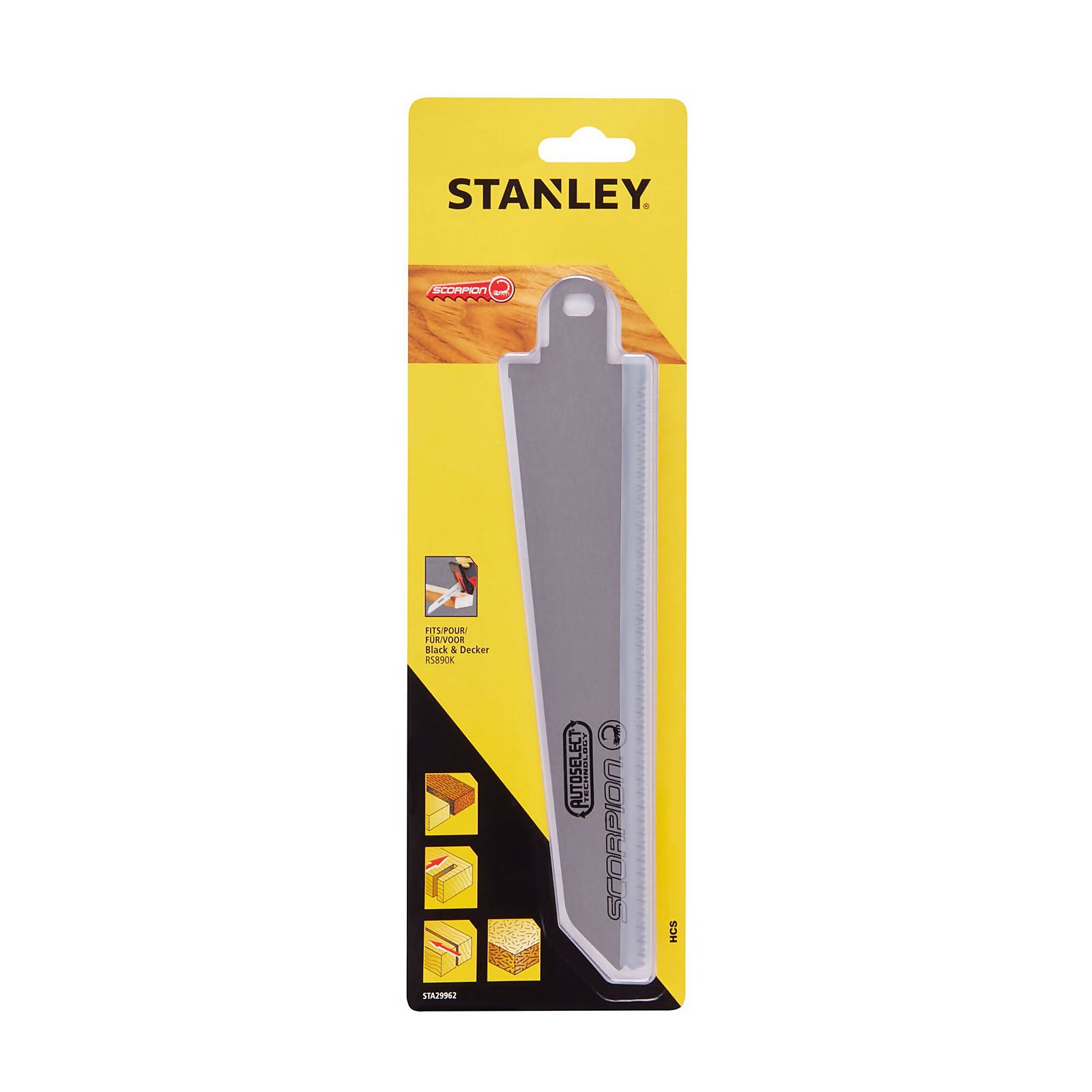 Photo of Stanley Scorpion Saw Blade - Compatible With Rs890k-gb -sta29962-xj-