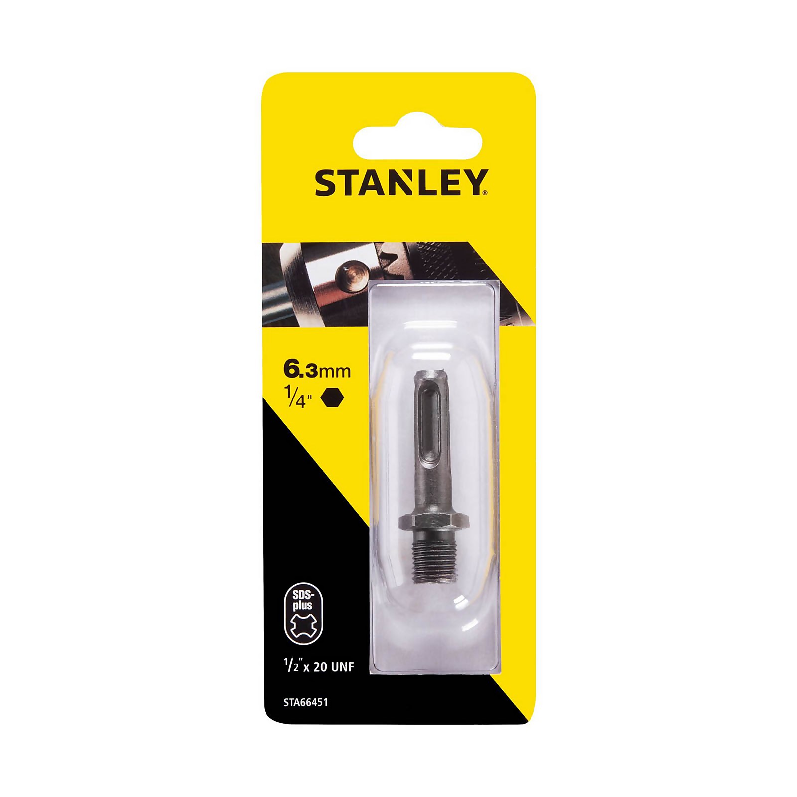 Photo of Stanley Sds Plus Chuck Adapter - 1/2 - 1/4 Hex Shank Convertor -sta66451-qz-