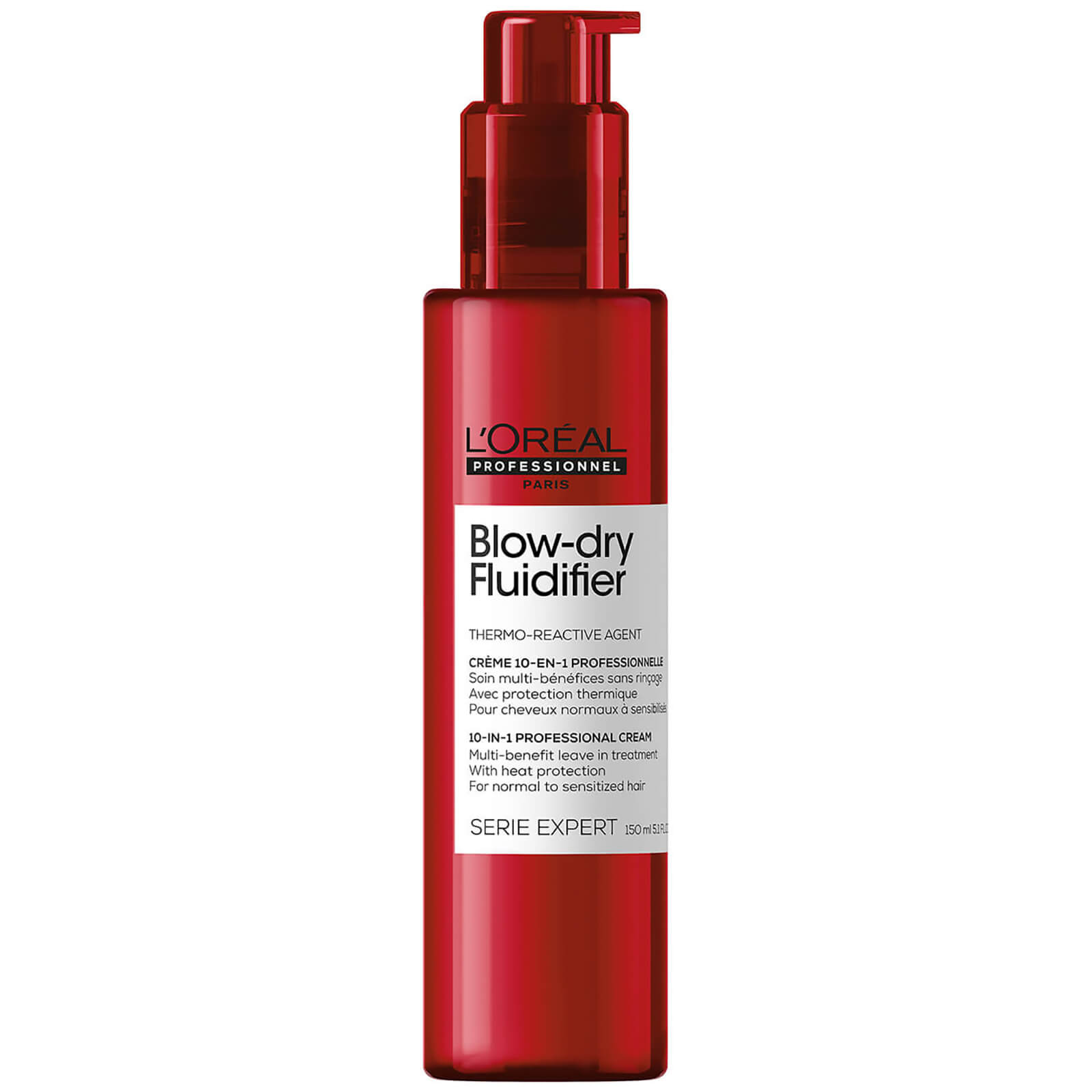 Image of Crema Blow Dry Serie Expert Blow-Dry Fluidifier Multi-Benefit with Heat Protection 1L’Oréal Professionnel 150ml