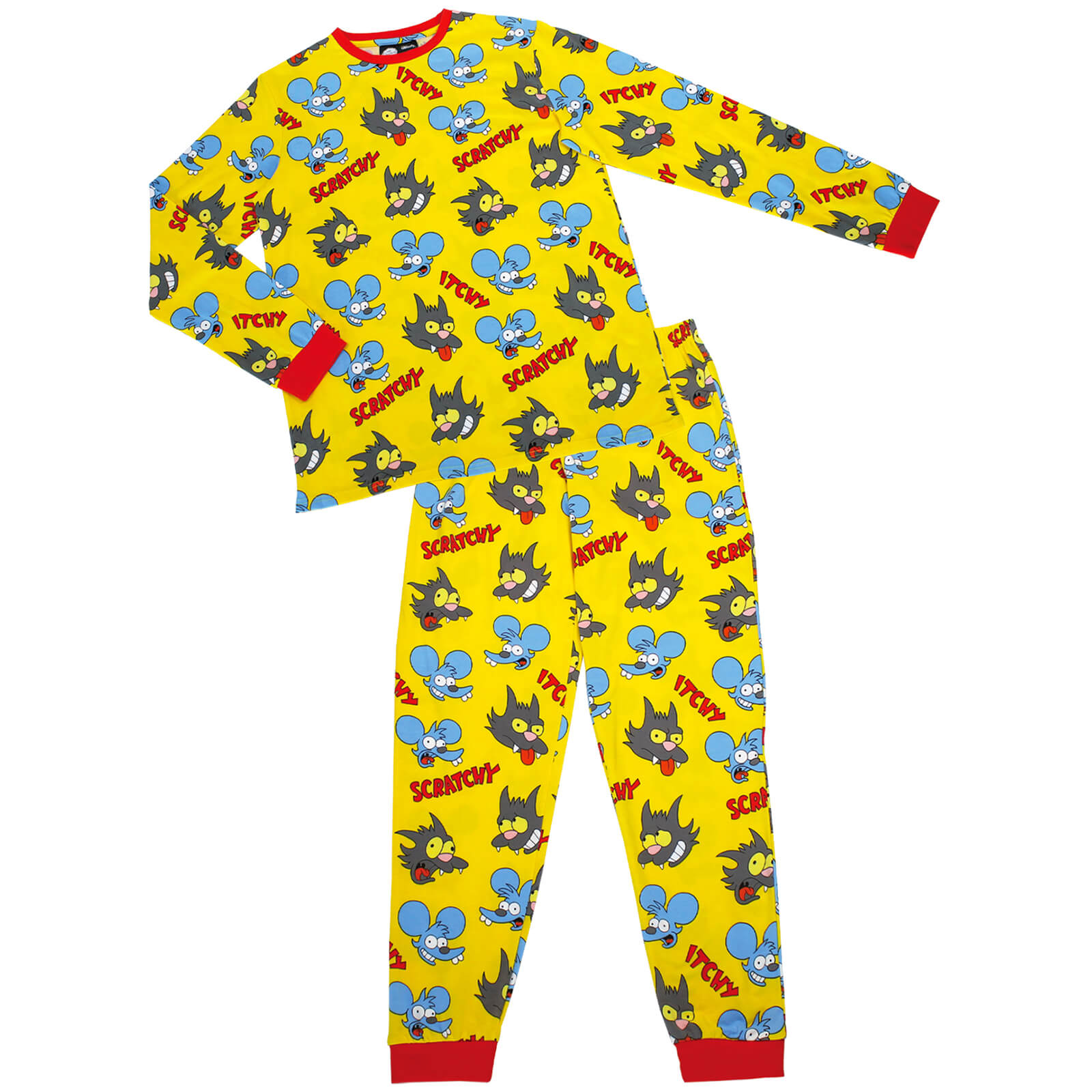 Cakeworthy The Simpsons Itchy And Scratchy PJ Set - M