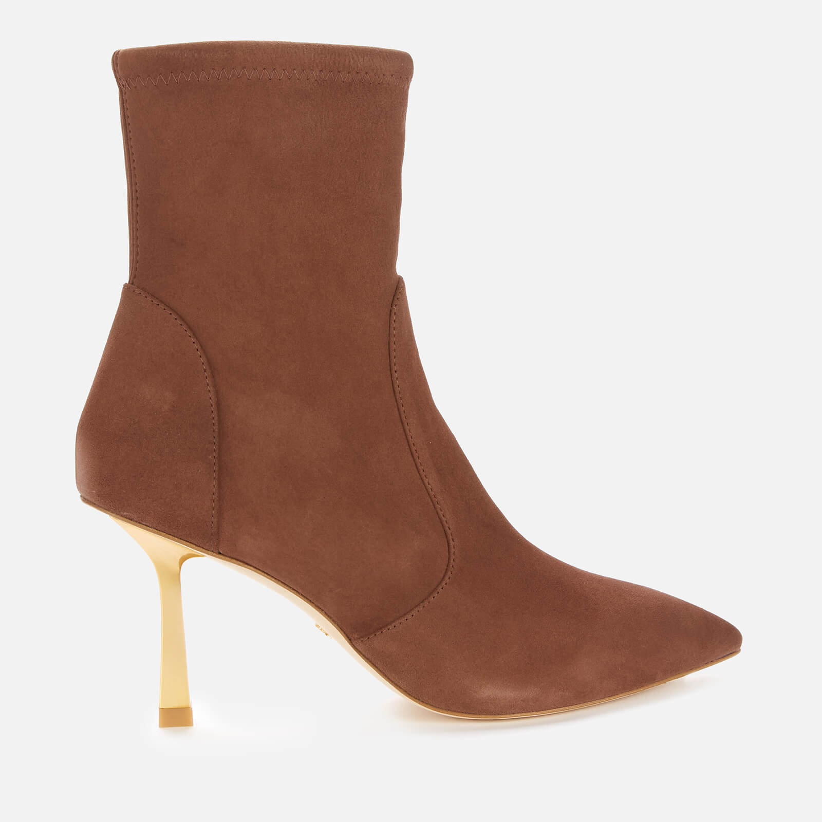 Stuart Weitzman Women's Max 85 Suede Ankle Boots - Tan/Gold - UK 3