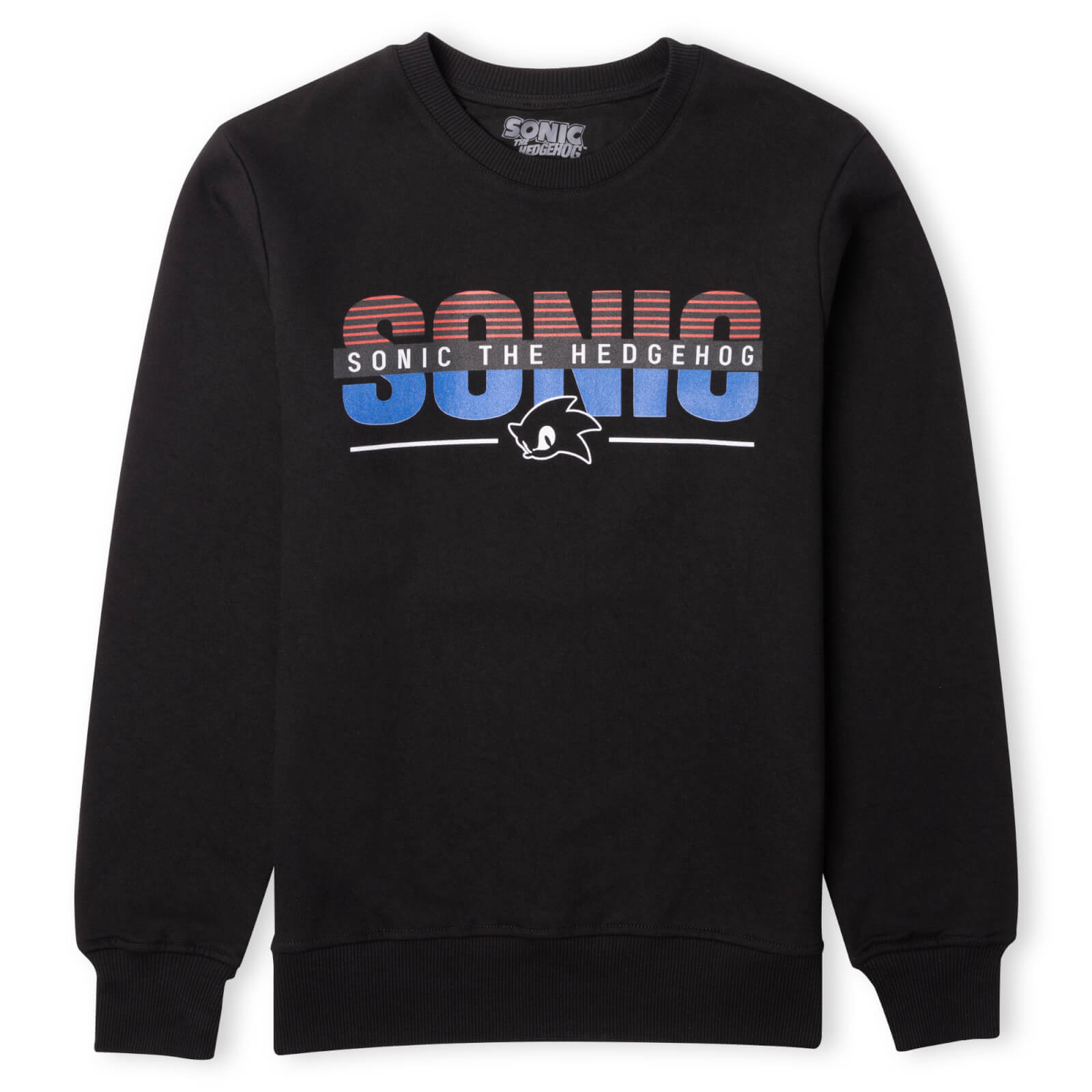 Sonic The Hedgehog Logo Sweatshirt - Black - 3XL