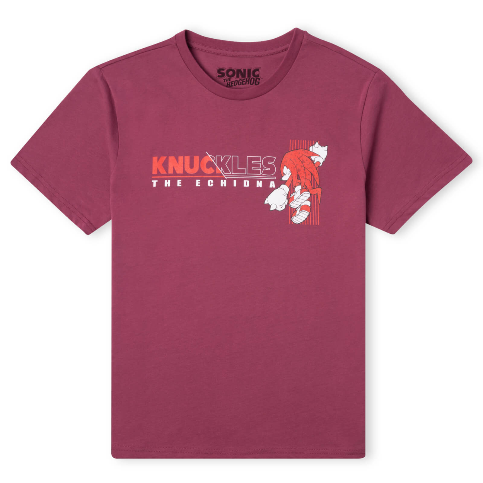 

Sonic The Hedgehog Knuckles The Echidna Men's T-Shirt - Burgundy - S