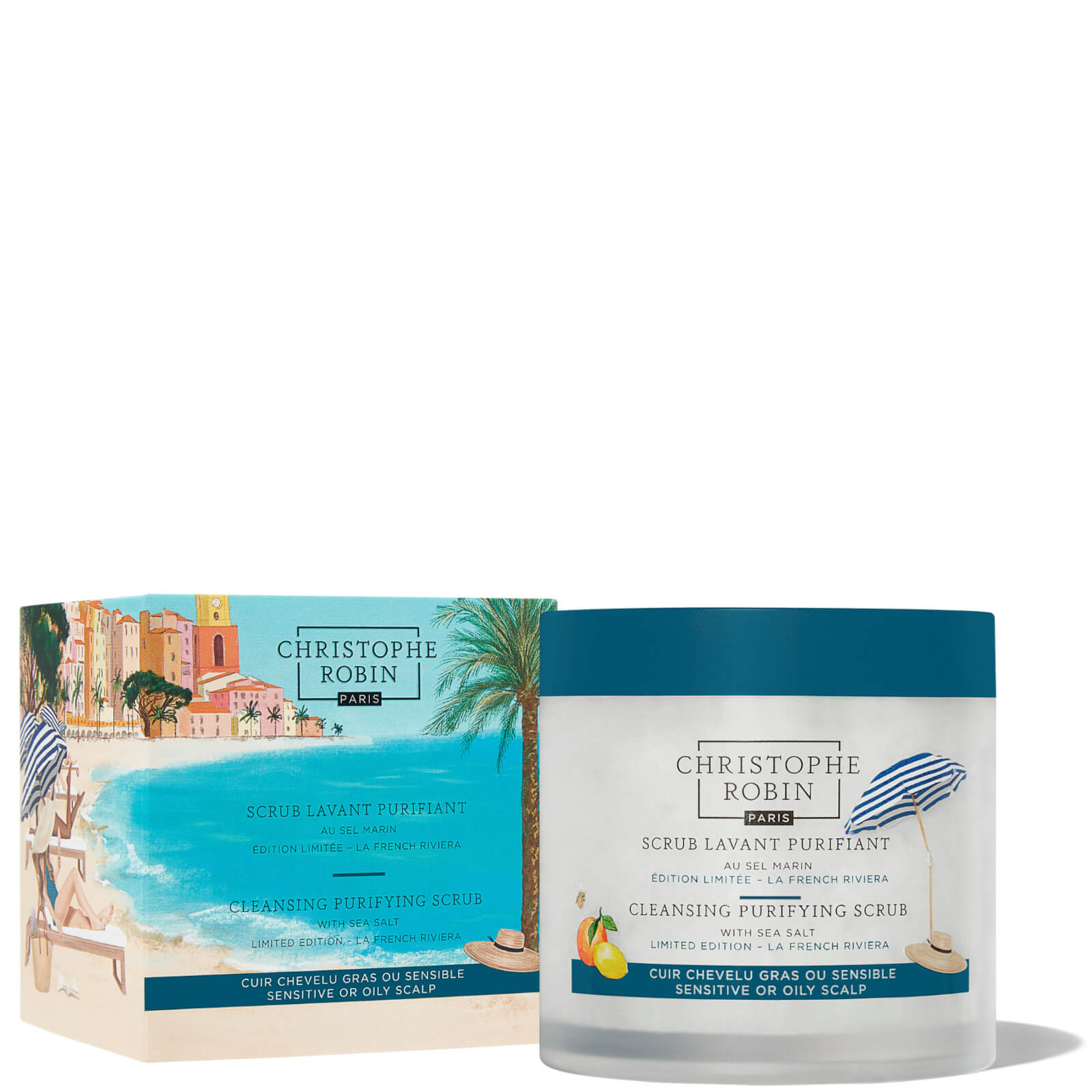 Image of Christophe Robin Limited Edition French Riviera Cleansing Purifying Scrub with Sea Salt 250ml