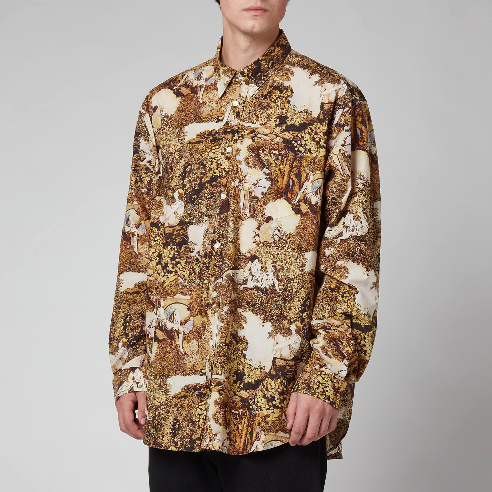 KENZO Men's Printed Shirt - Dark Camel - S
