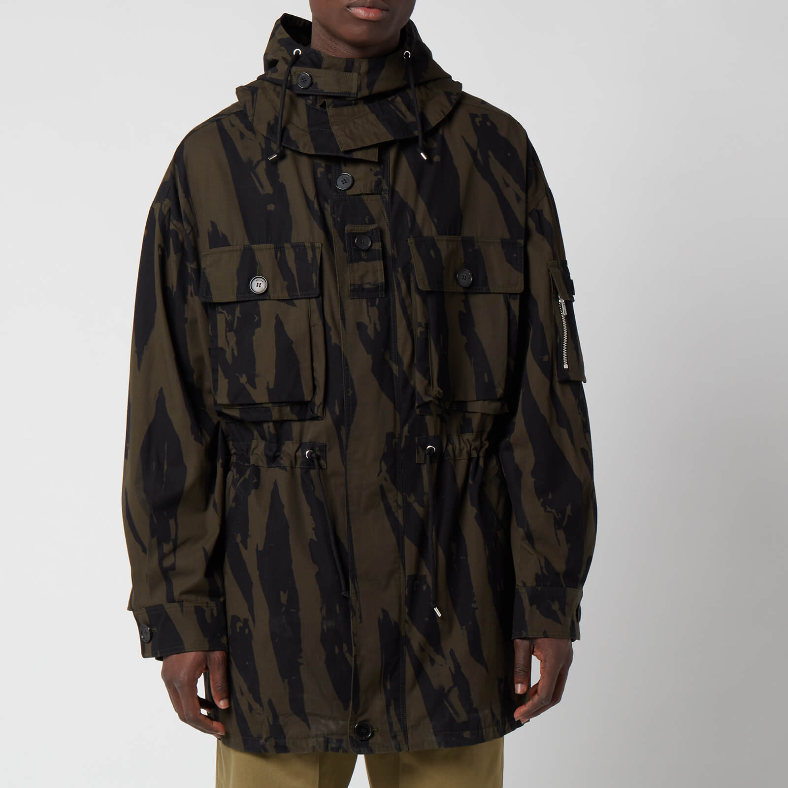 KENZO Men's Printed Oversized Parka - Bronze - S