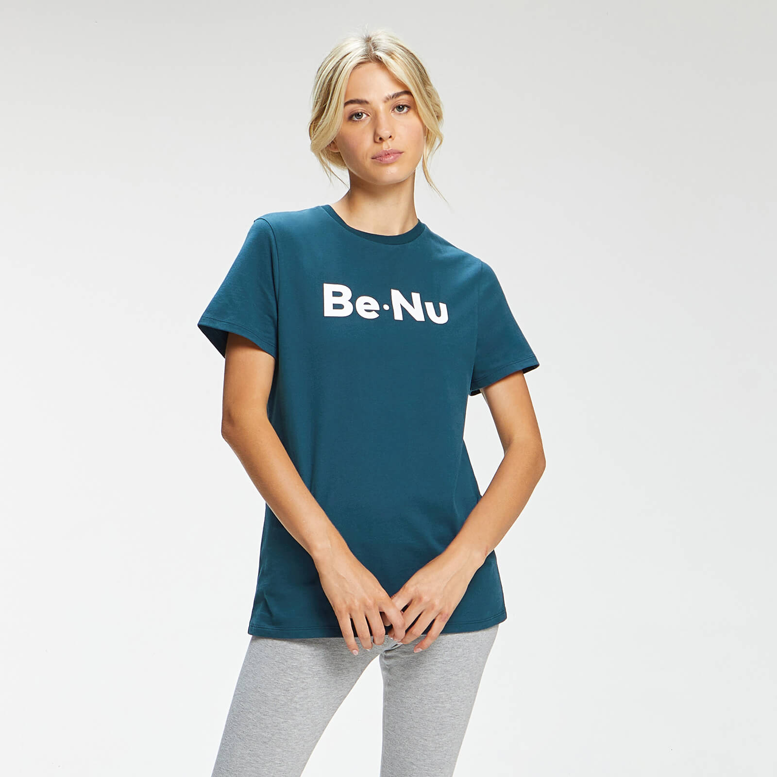 BeNu Women's Short Sleeve T-Shirt - Blue - XS