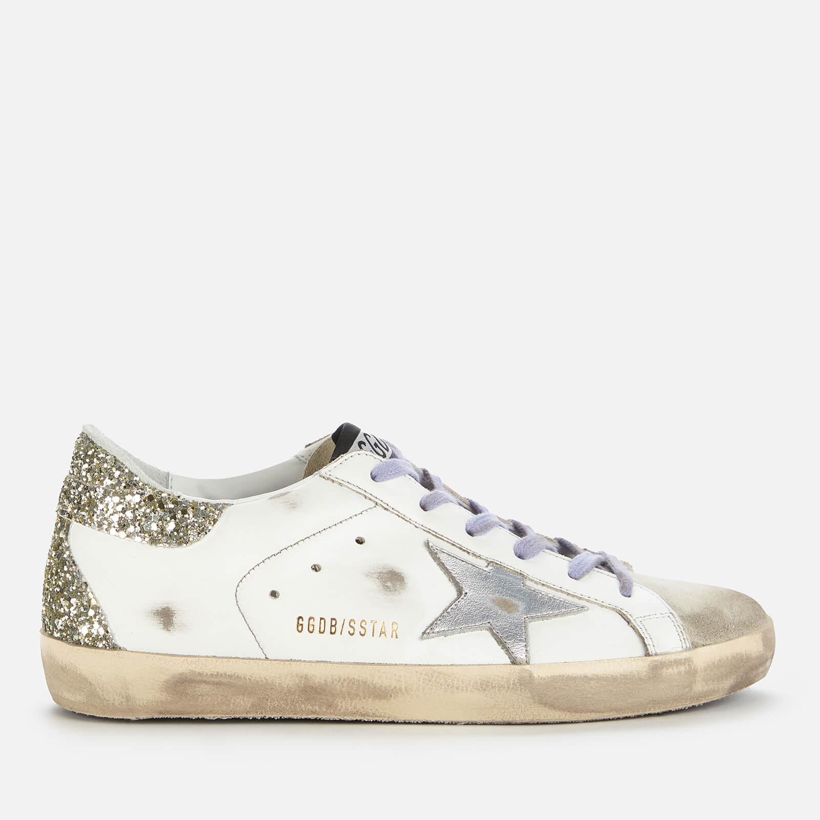 Golden Goose Deluxe Brand Women's Superstar Leather Trainers - White/Ice/Silver - UK 3