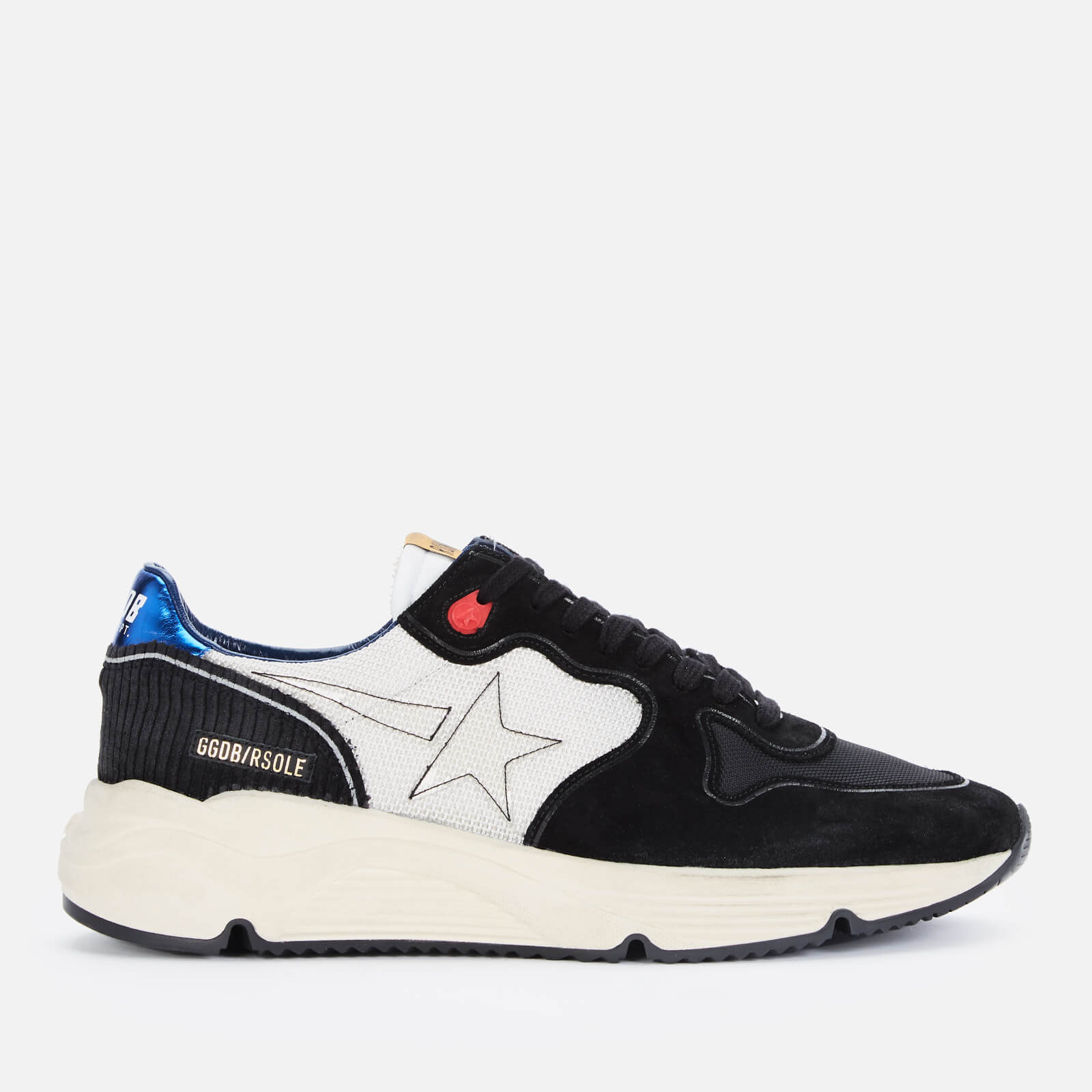 Golden Goose Deluxe Brand Men's Running Style Trainers - White/Black/Blue - UK 7