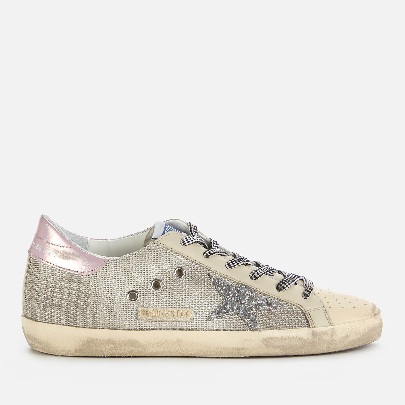 Golden Goose Deluxe Brand Women's Superstar Mesh Trainers - Silver/Cream/Milk - UK 4