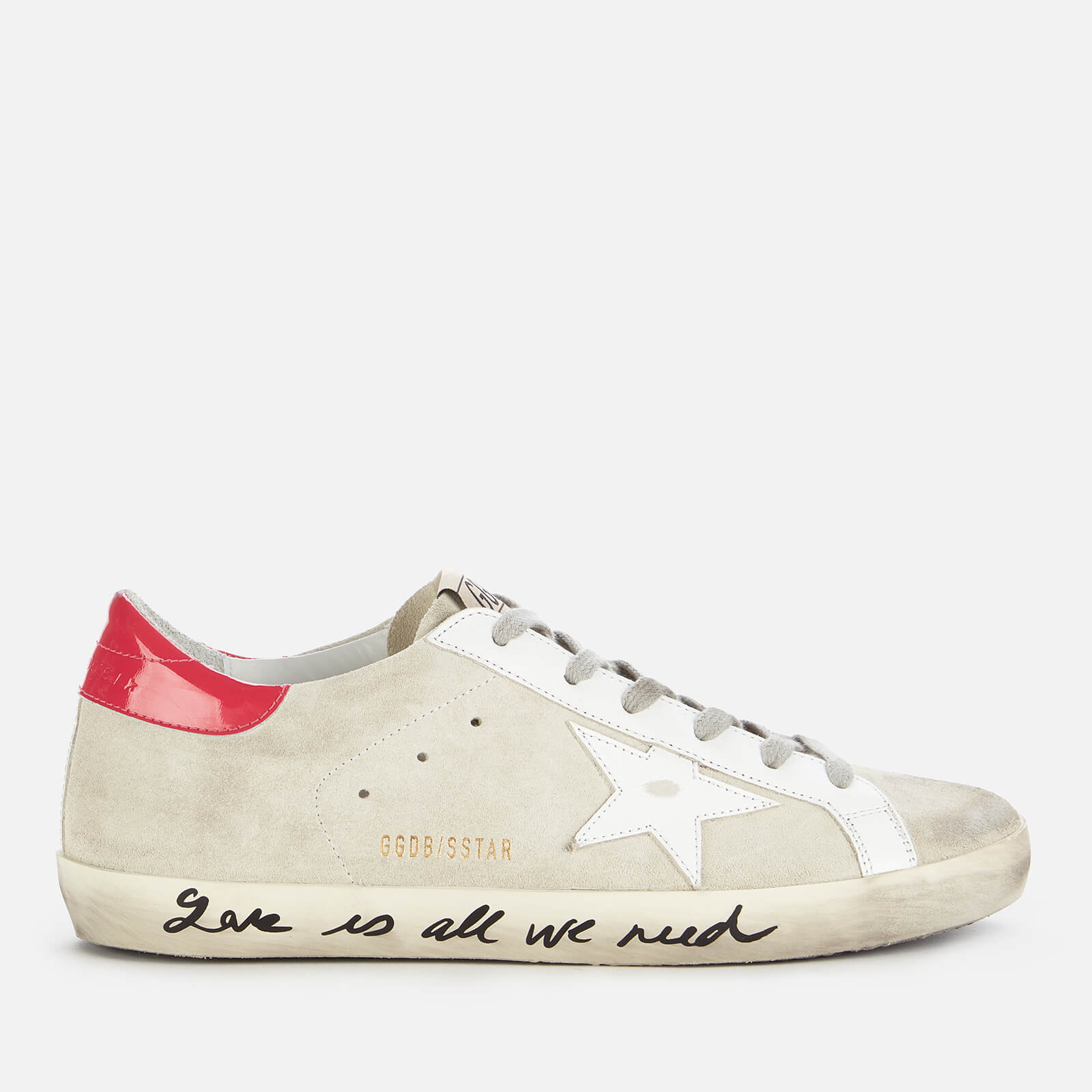 Golden Goose Deluxe Brand Women's Superstar Suede Trainers - Ice/White/Light Red - UK 5