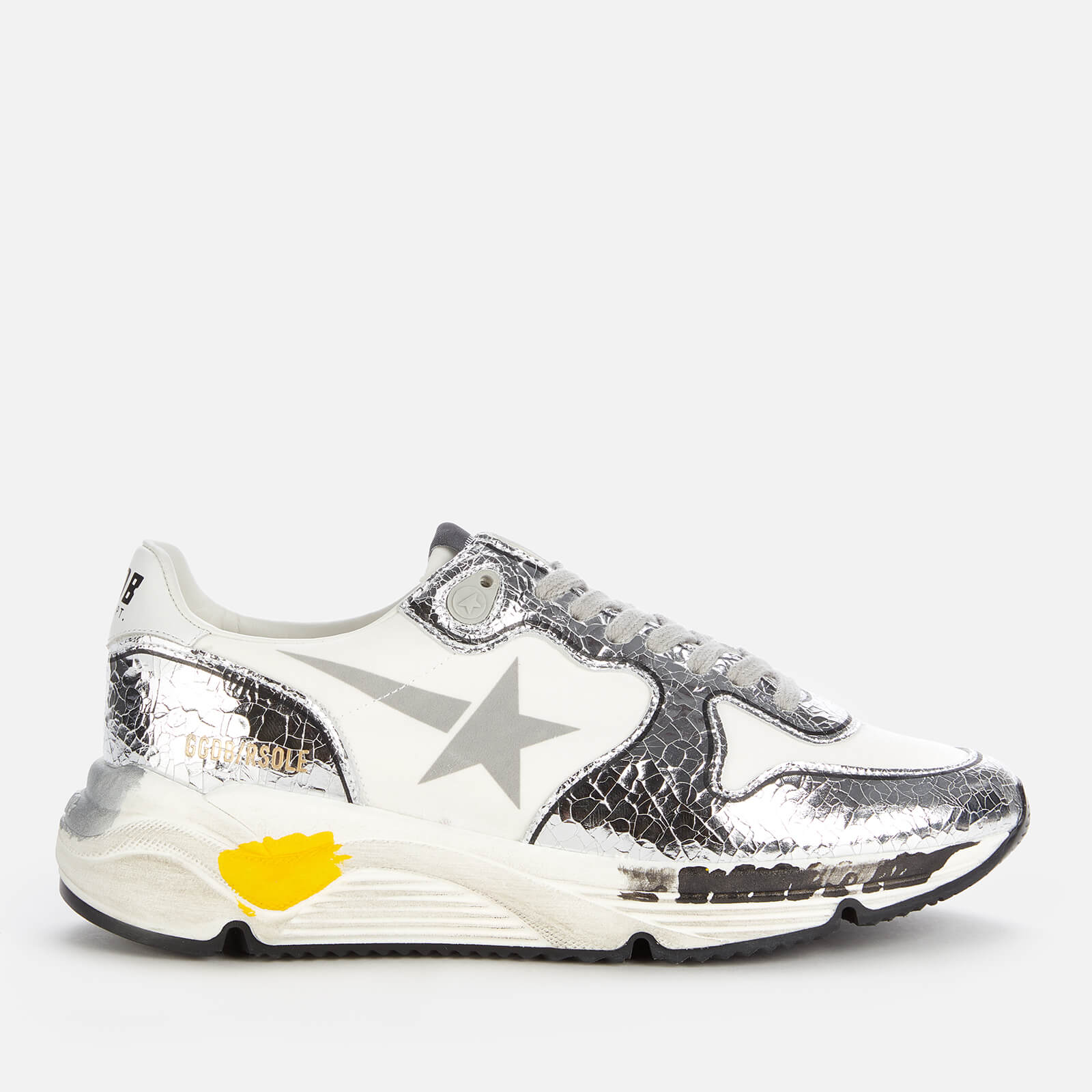 Golden Goose Deluxe Brand Women's Running Style Trainers - White/Silver - UK 6