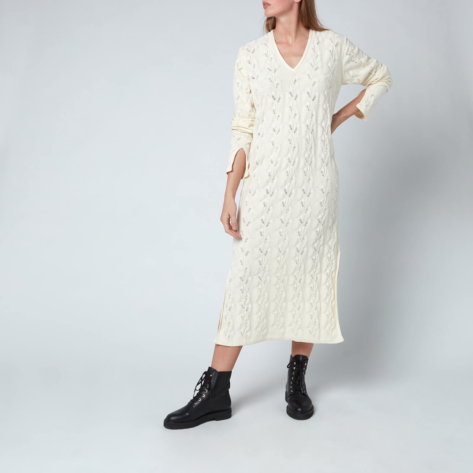 Holzweiler Women's Nim Knitted Dress - Ecru - S