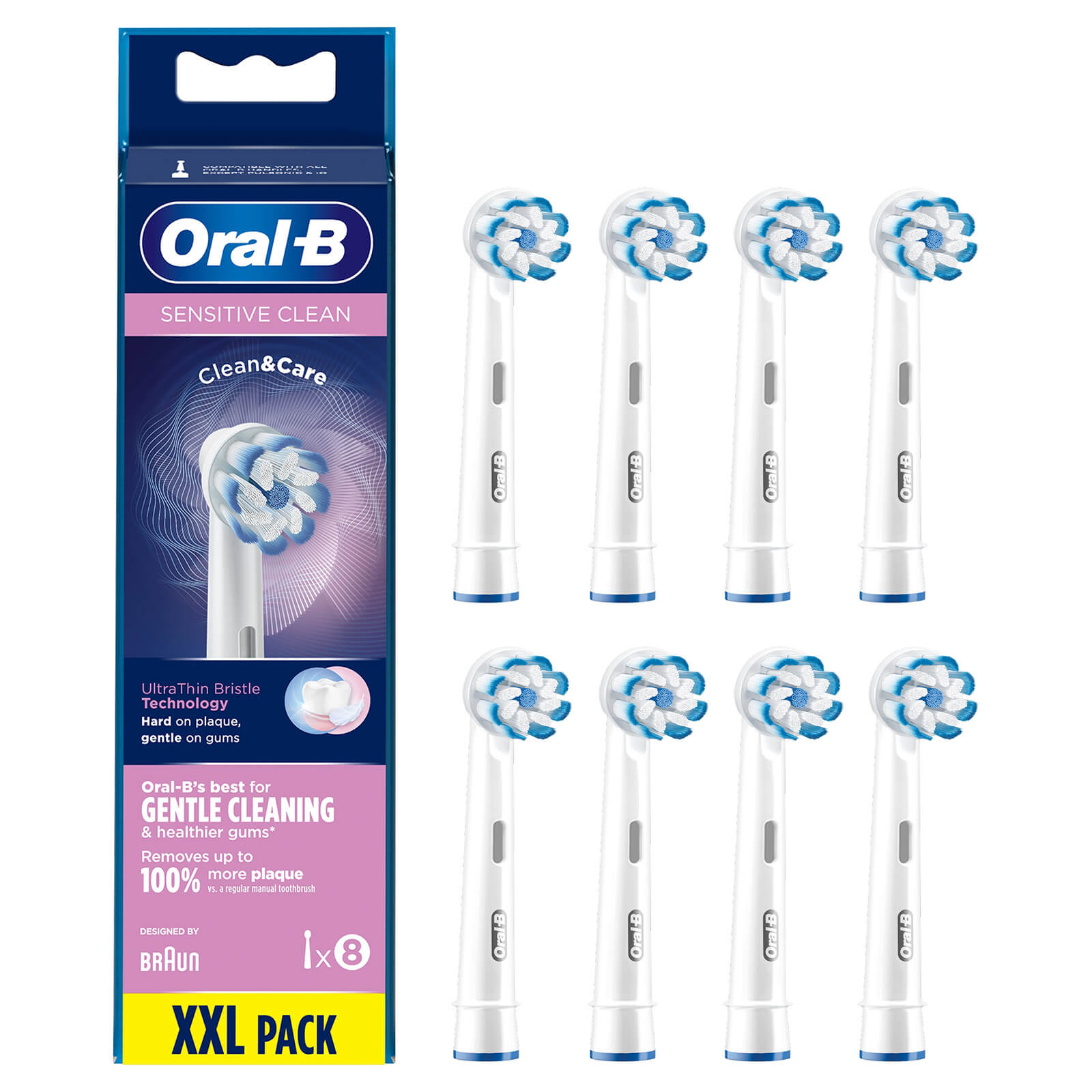 

Oral-B Sensitive Clean Plug-In Brushes - 8 Pack