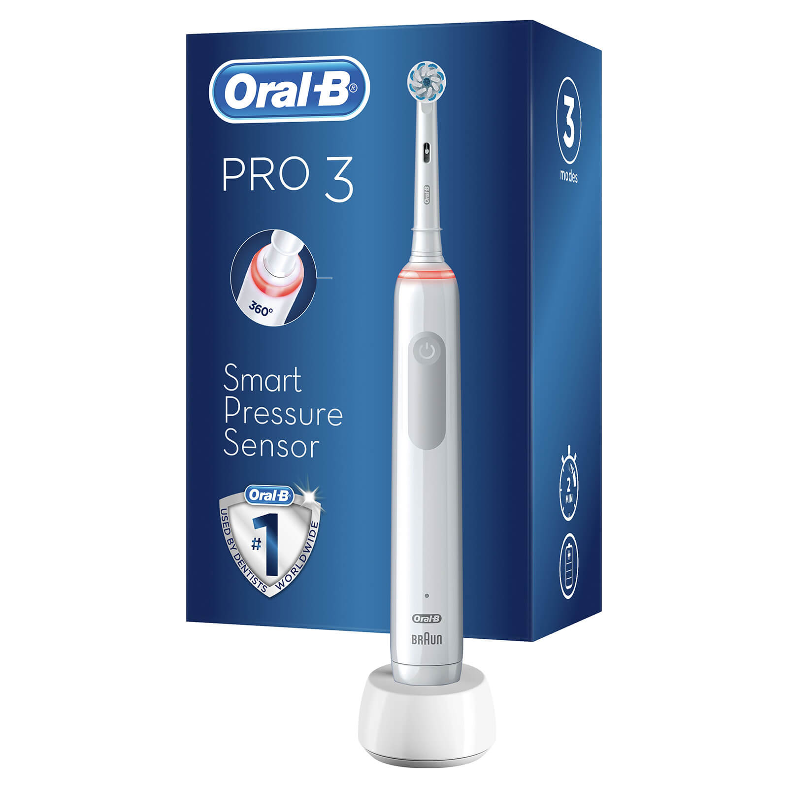 Oral-B Pro 3000 Sensitive White Electric Toothbrush - Toothbrush