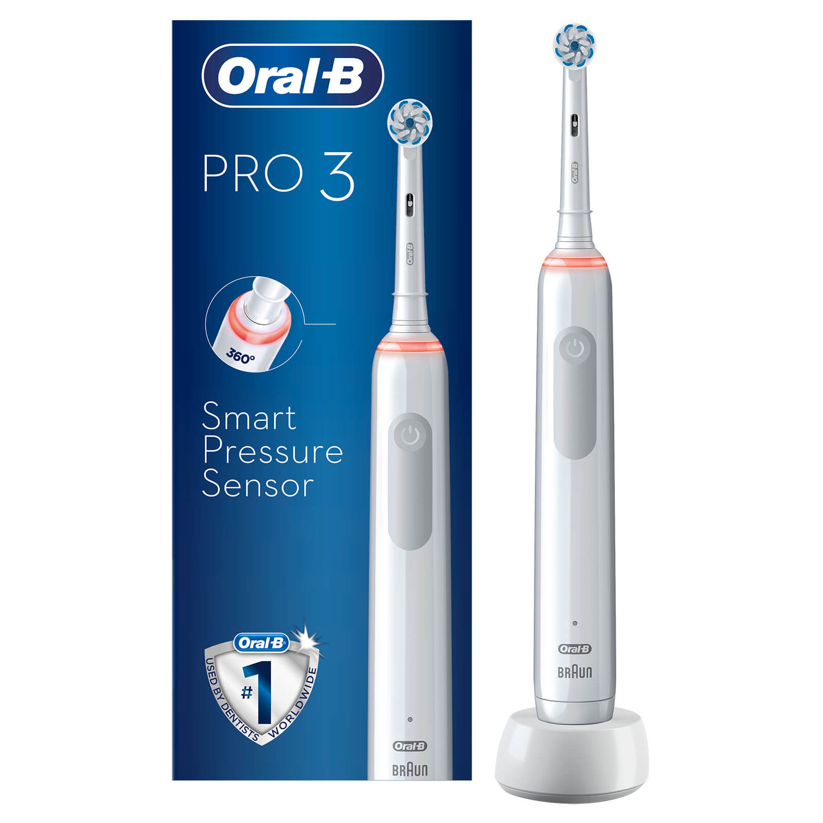 Oral B Oral-b Pro 3000 Sensitive White Electric Toothbrush - Toothbrush