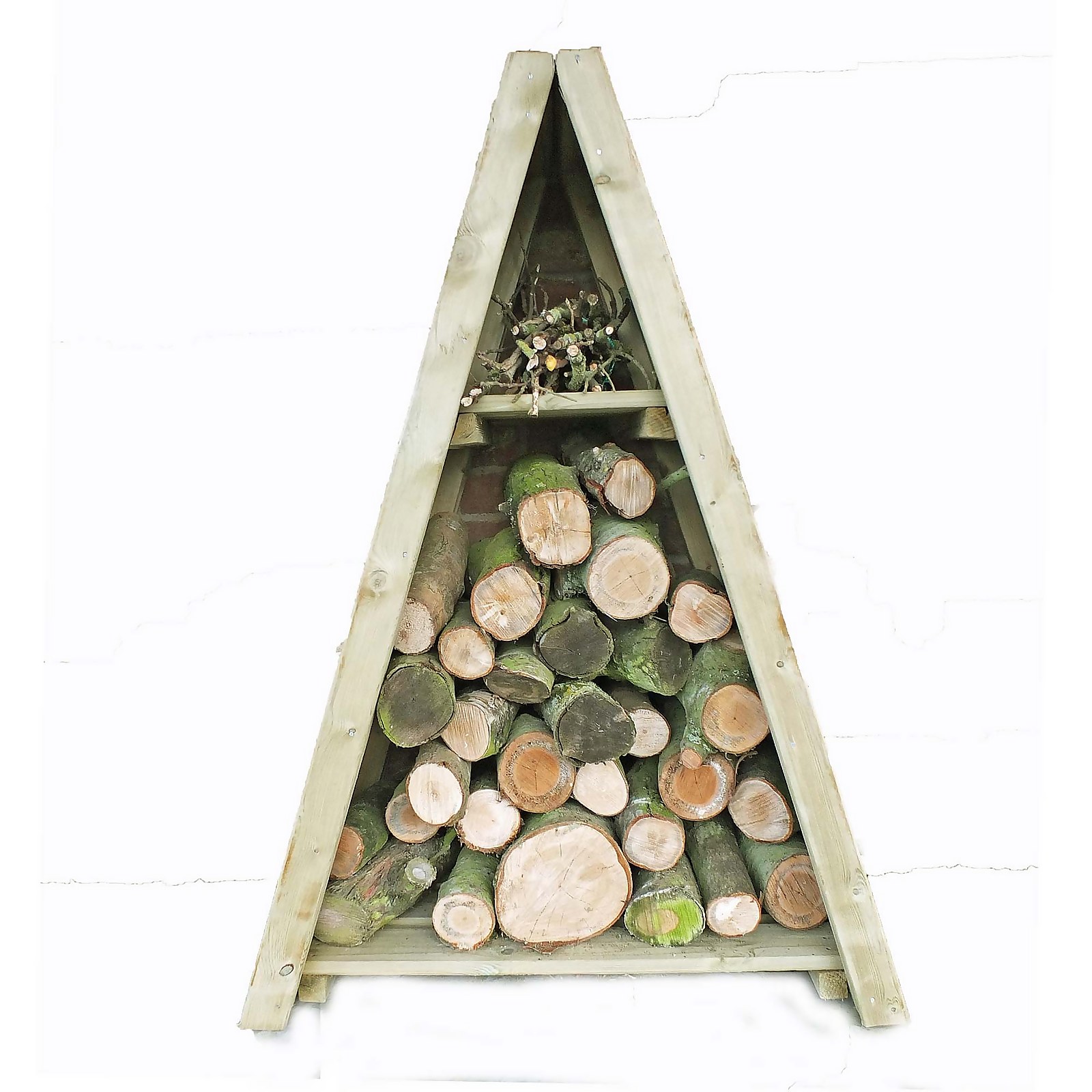 Photo of Shire Small Triangular Log Store Overlap
