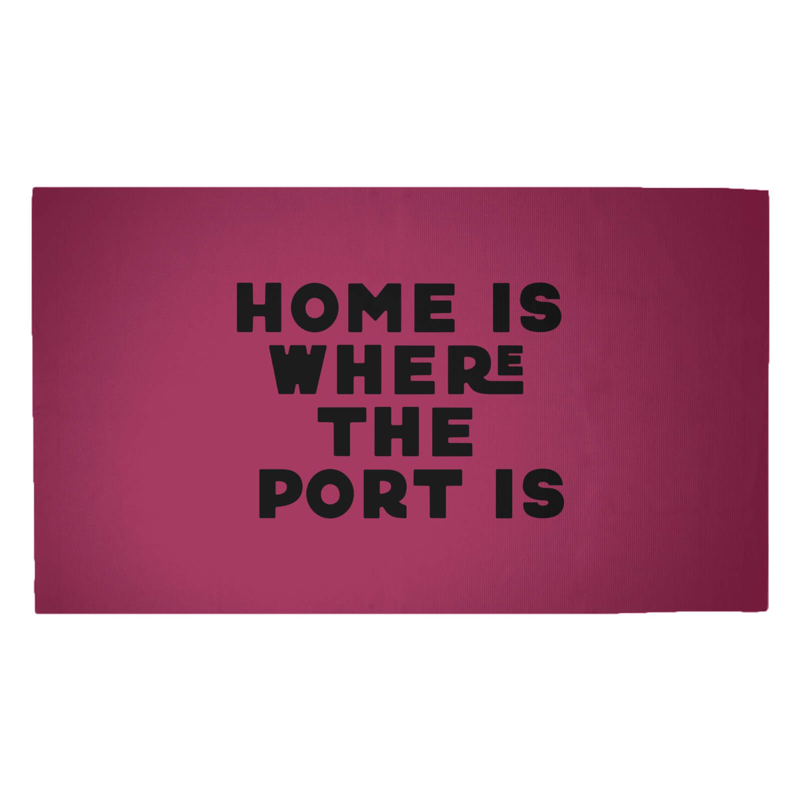 Home Is Where The Port Is Woven Rug - Medium