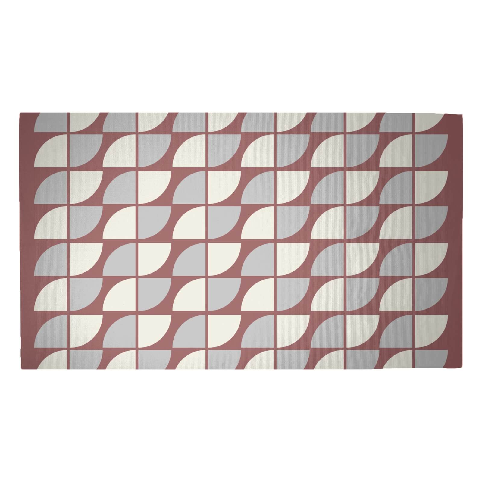 Quarter Circles Woven Rug - Medium