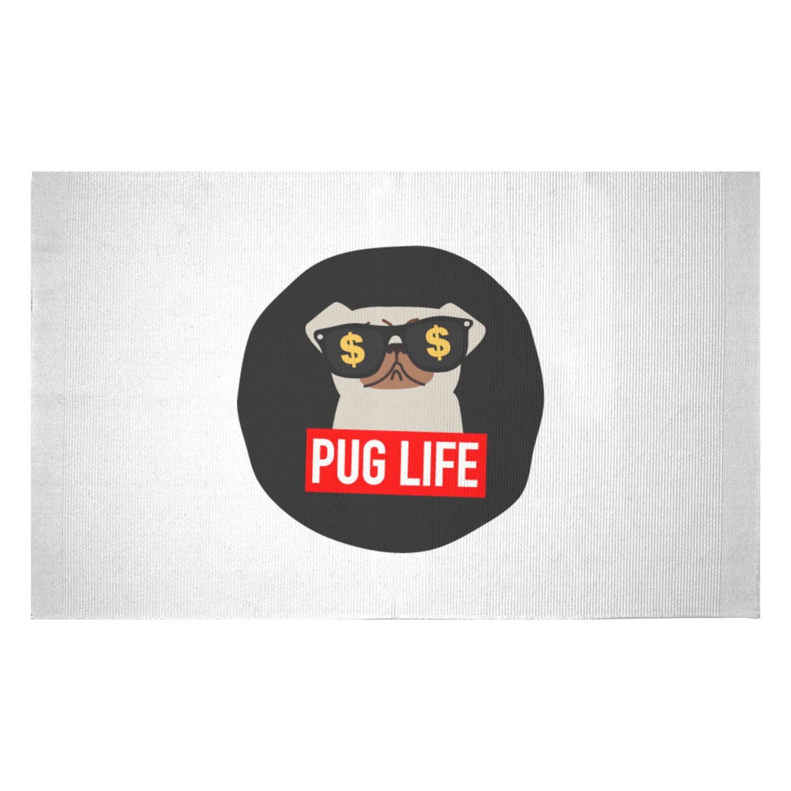 Pug Life Woven Rug - Small