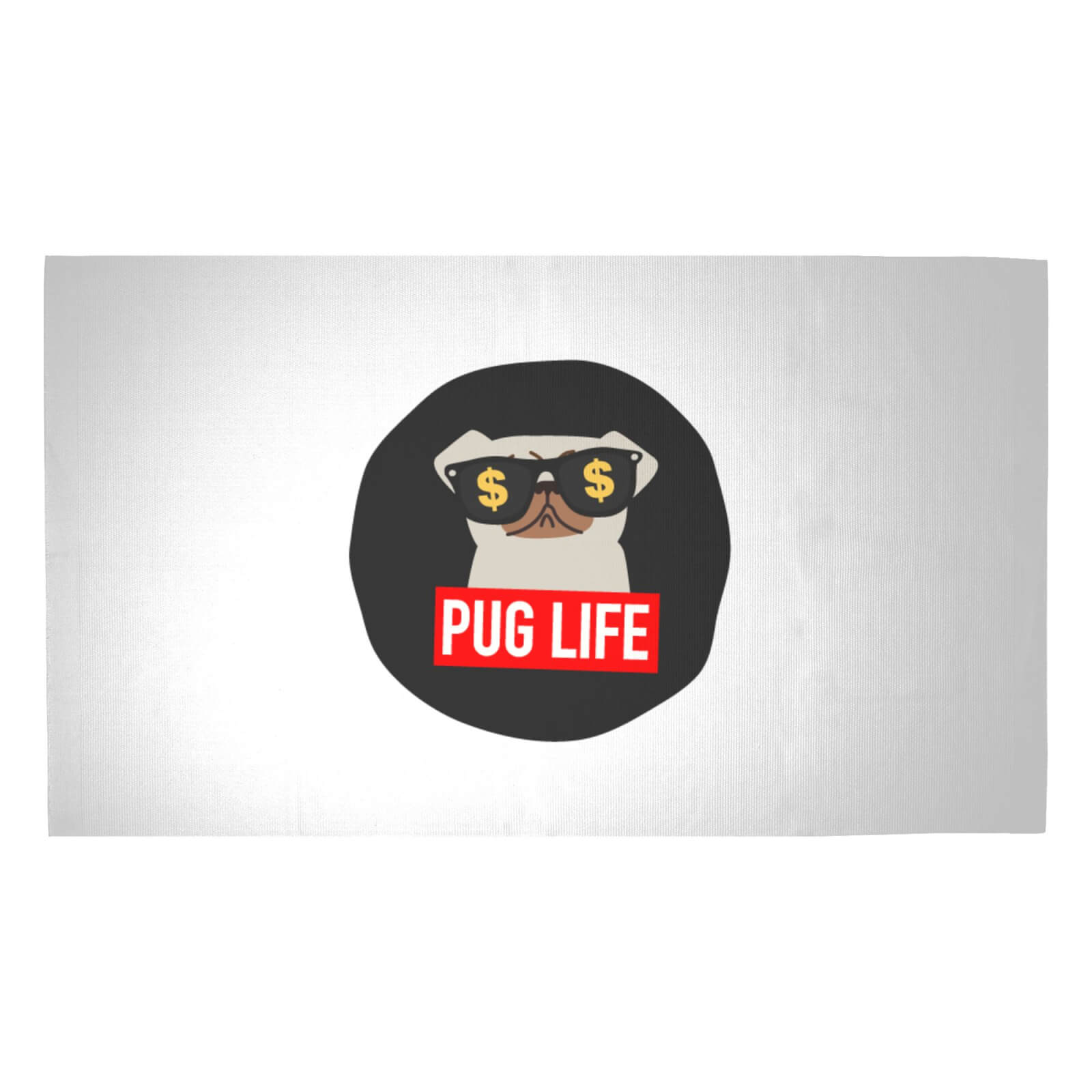 Pug Life Woven Rug - Medium