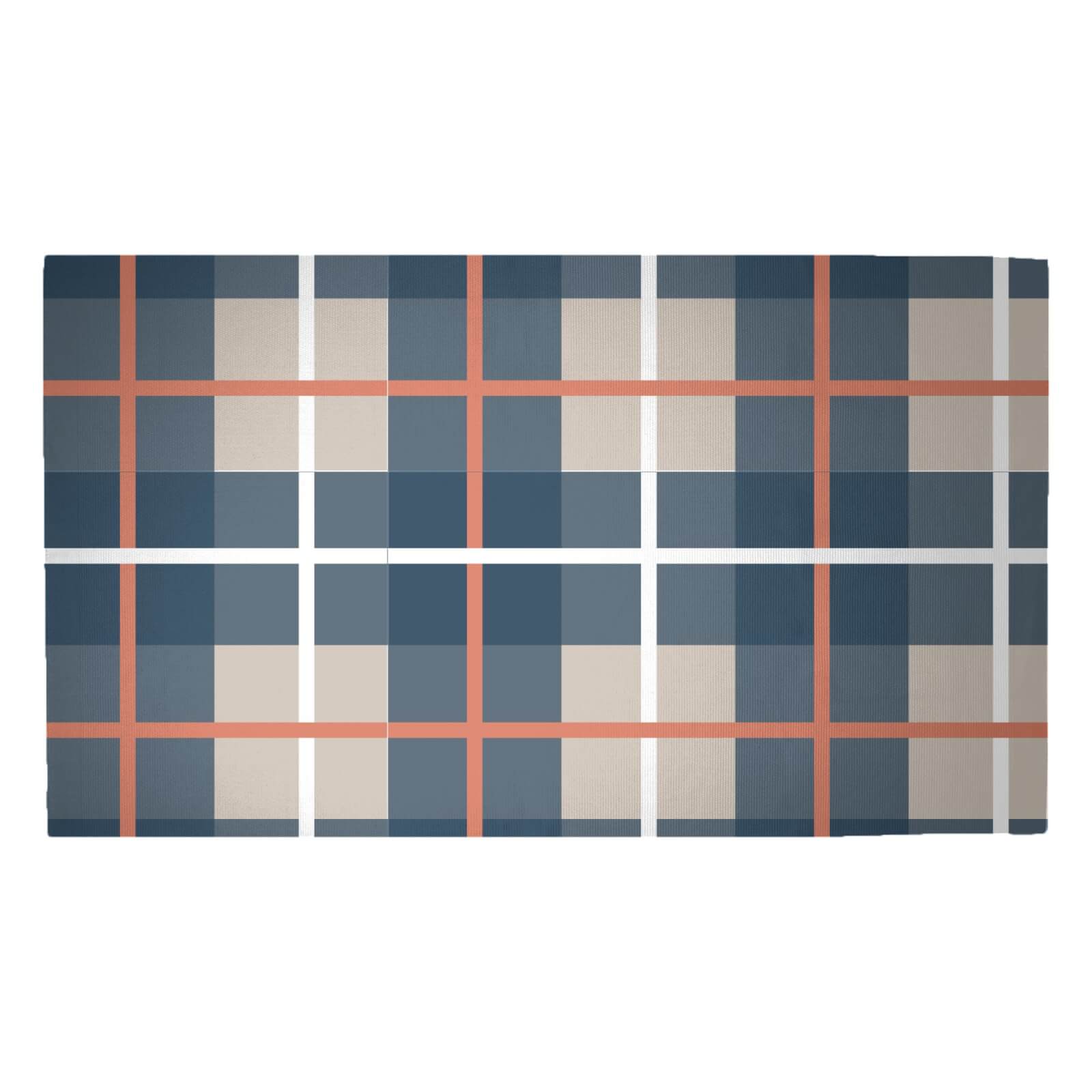 Tartan Colours Woven Rug - Medium