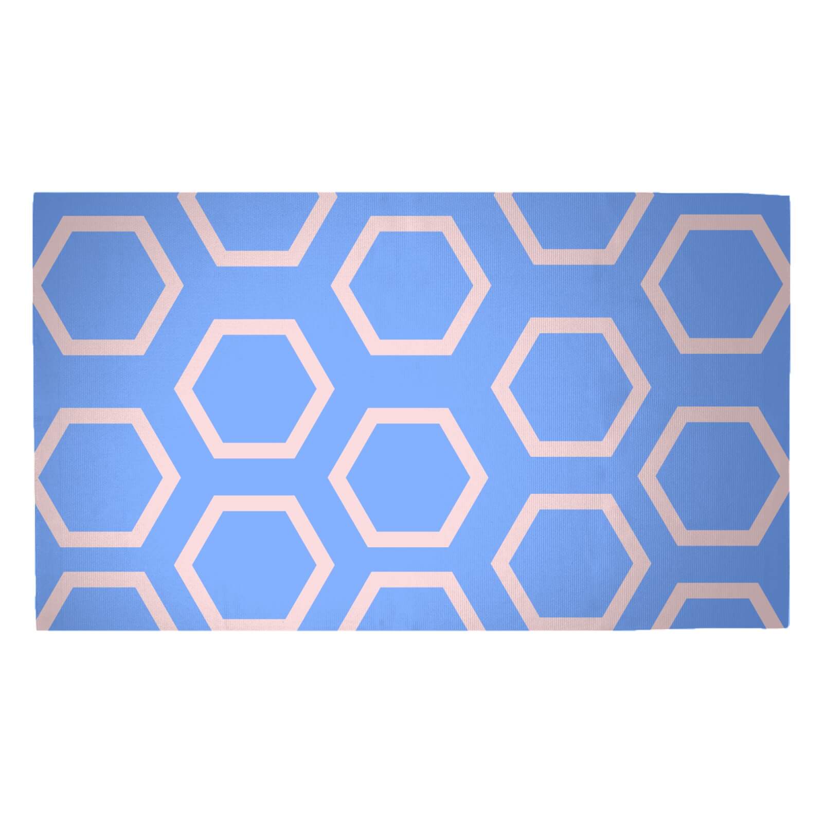 Hexagons Woven Rug - Medium